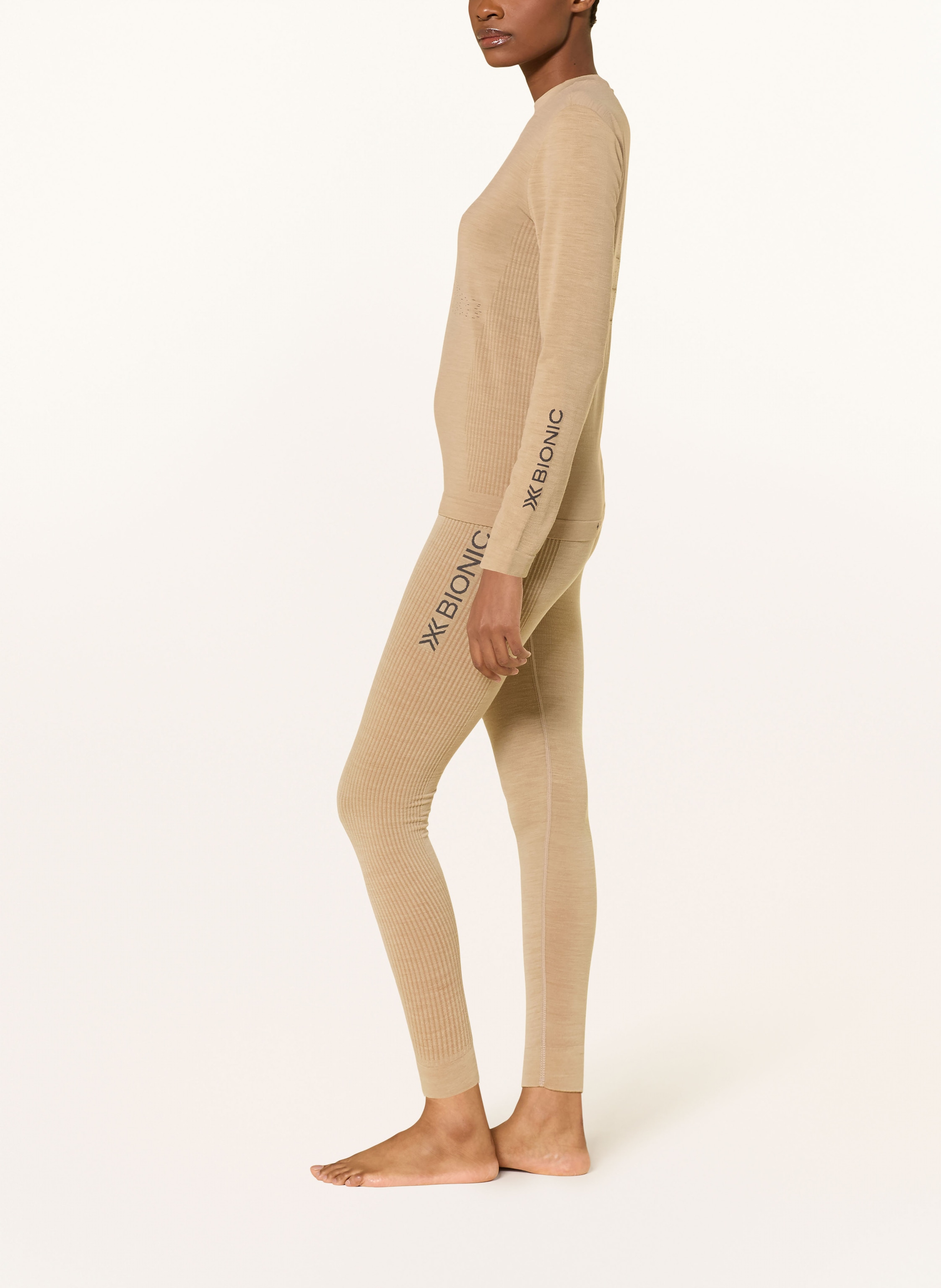 Thumbnail - X-Bionic Funktionswäsche-Hose Mightywool Mit Merinowolle Und Verkürzter Beinlänge beige