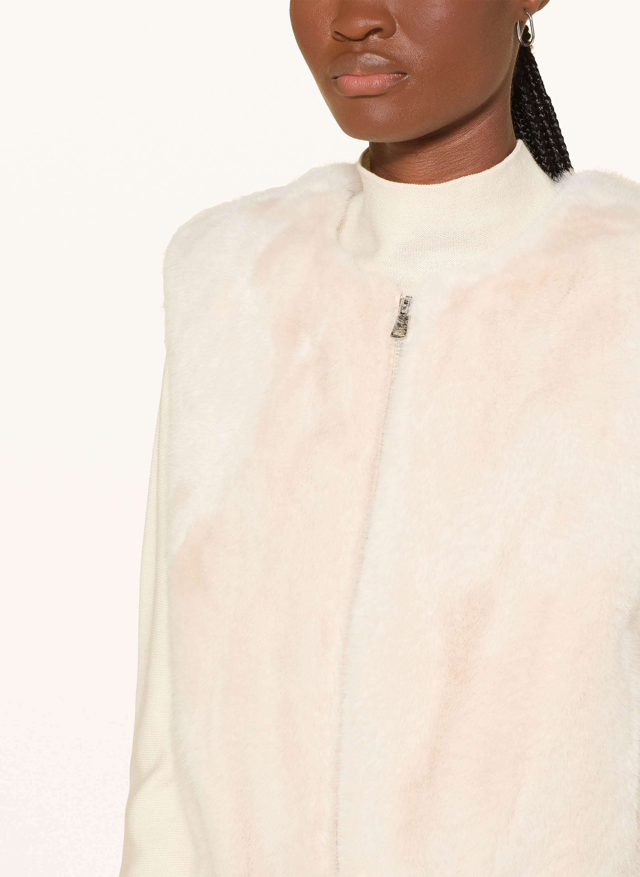 Thumbnail - Oui Kunstfell-Weste weiss