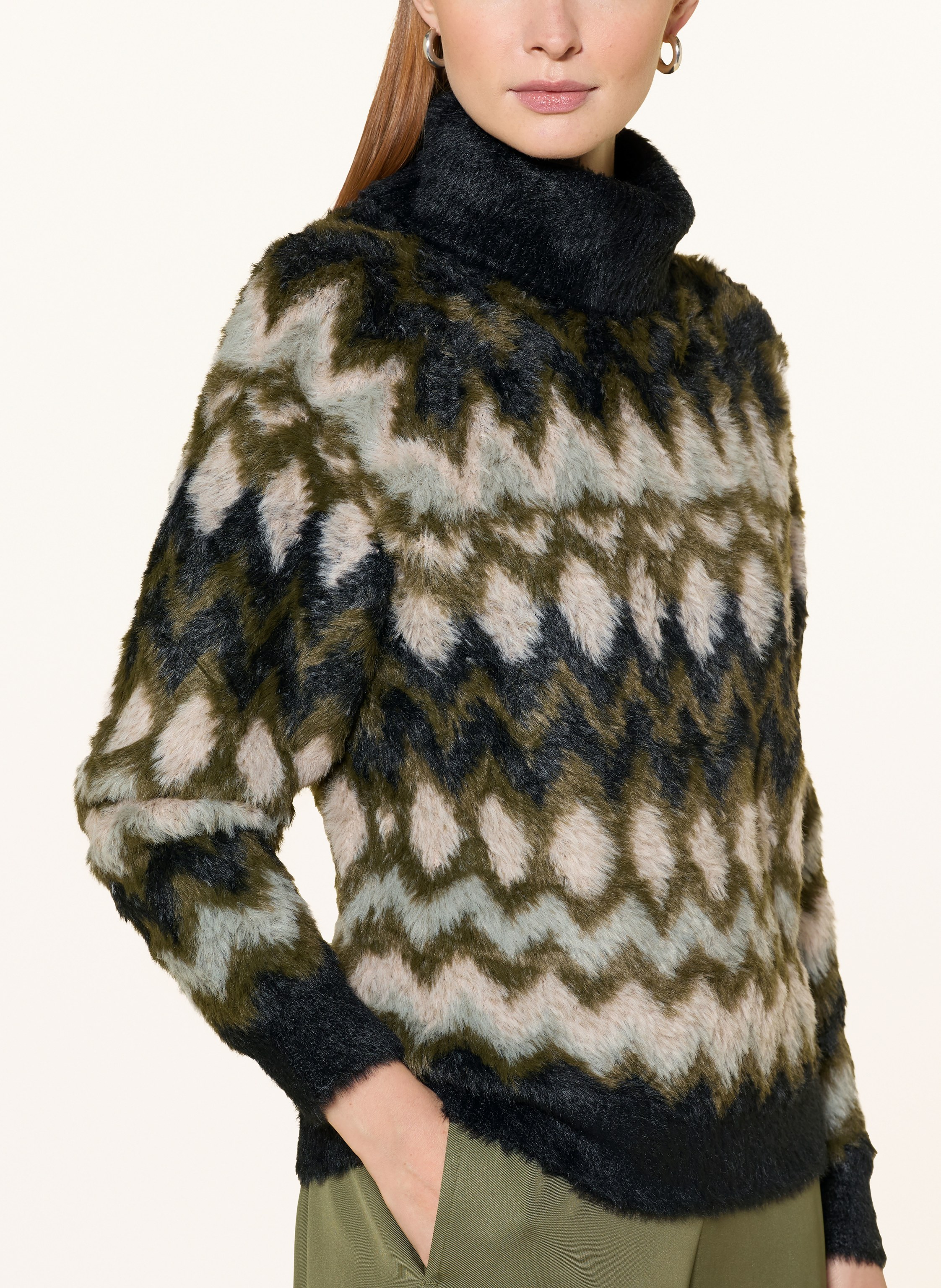 Thumbnail - Oui Pullover gruen