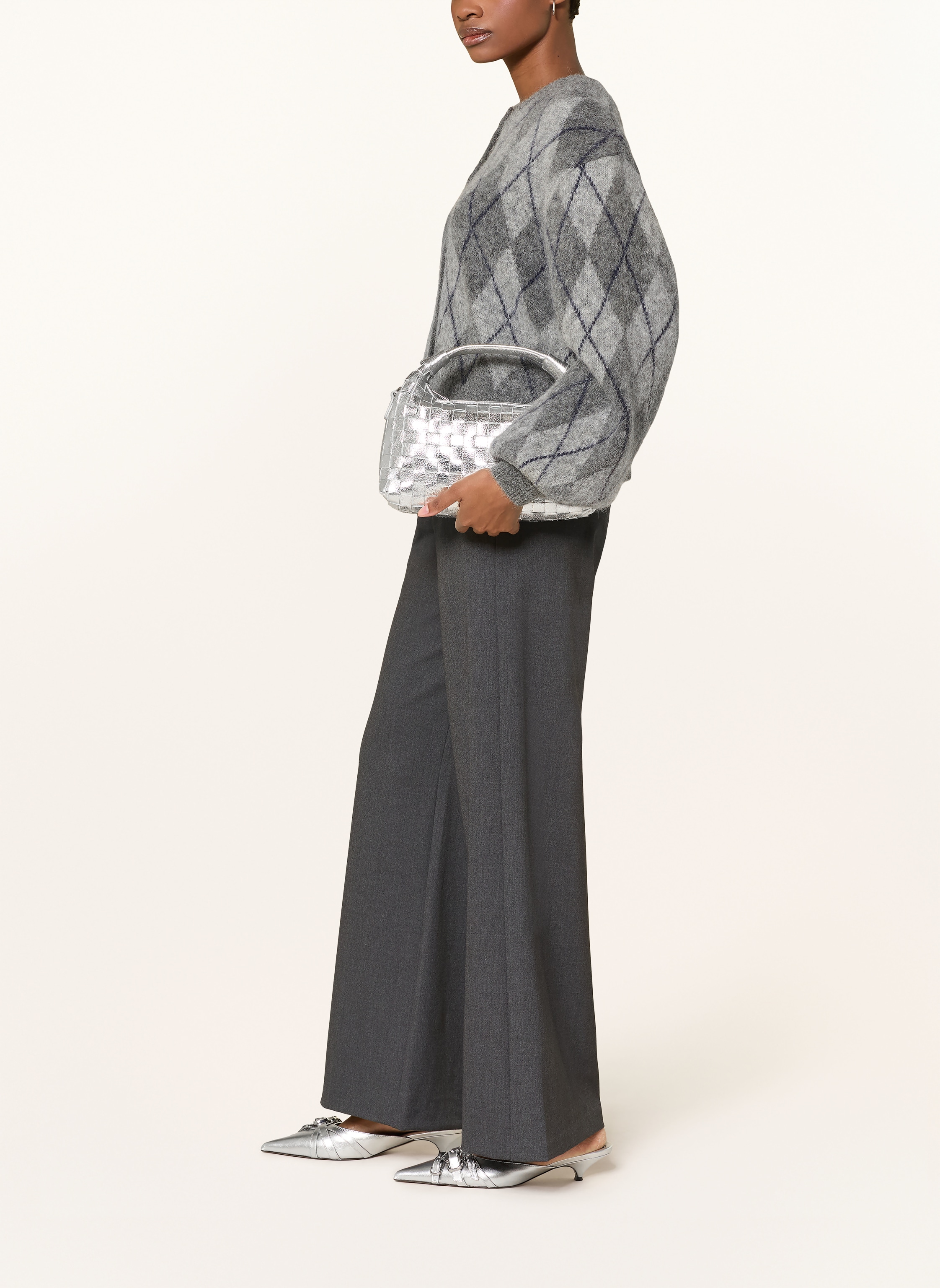 Thumbnail - Oui Marlenehose grau