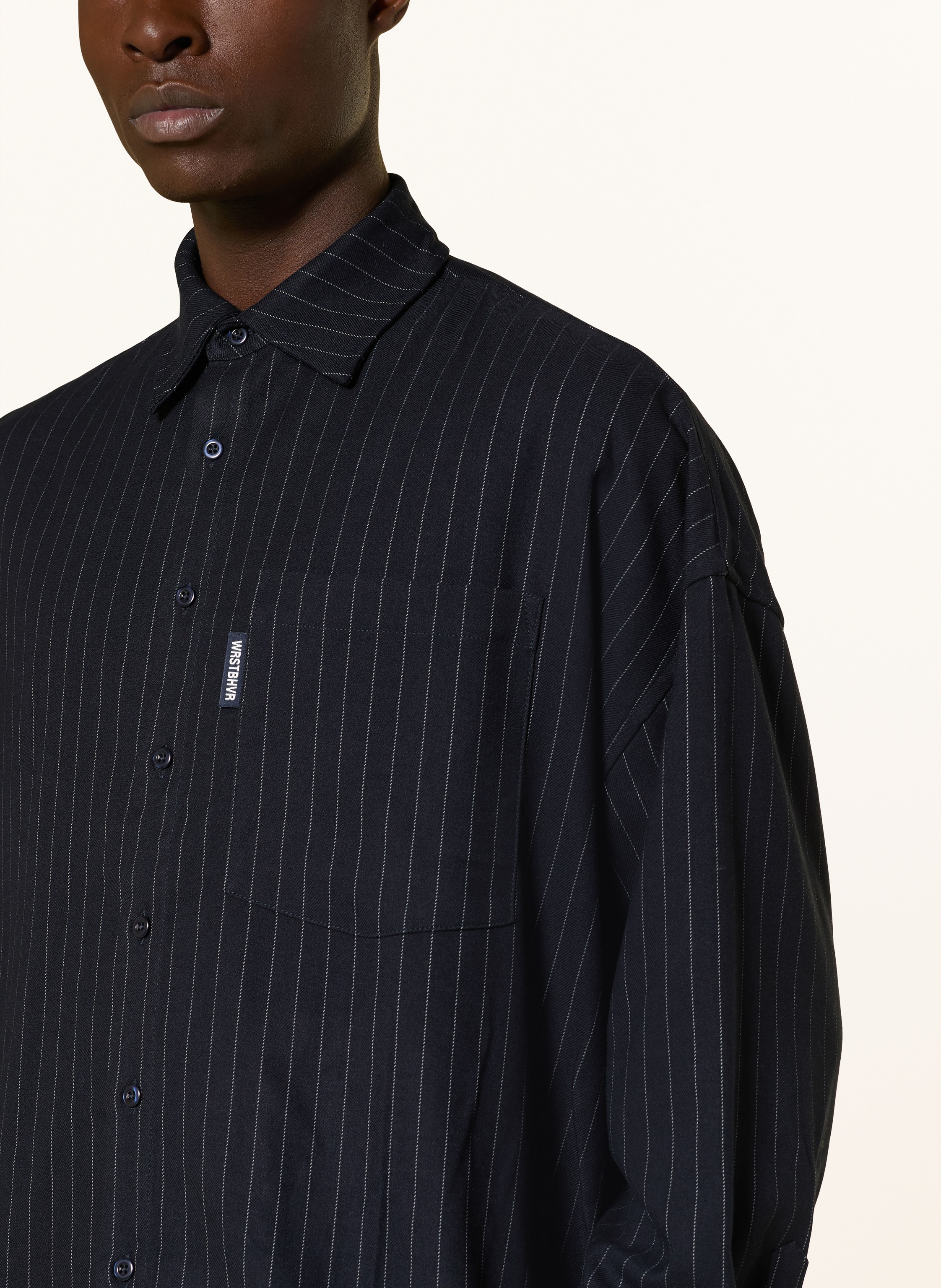 Thumbnail - Wrstbhvr Oversized-Hemd Amal Comfort Fit blau