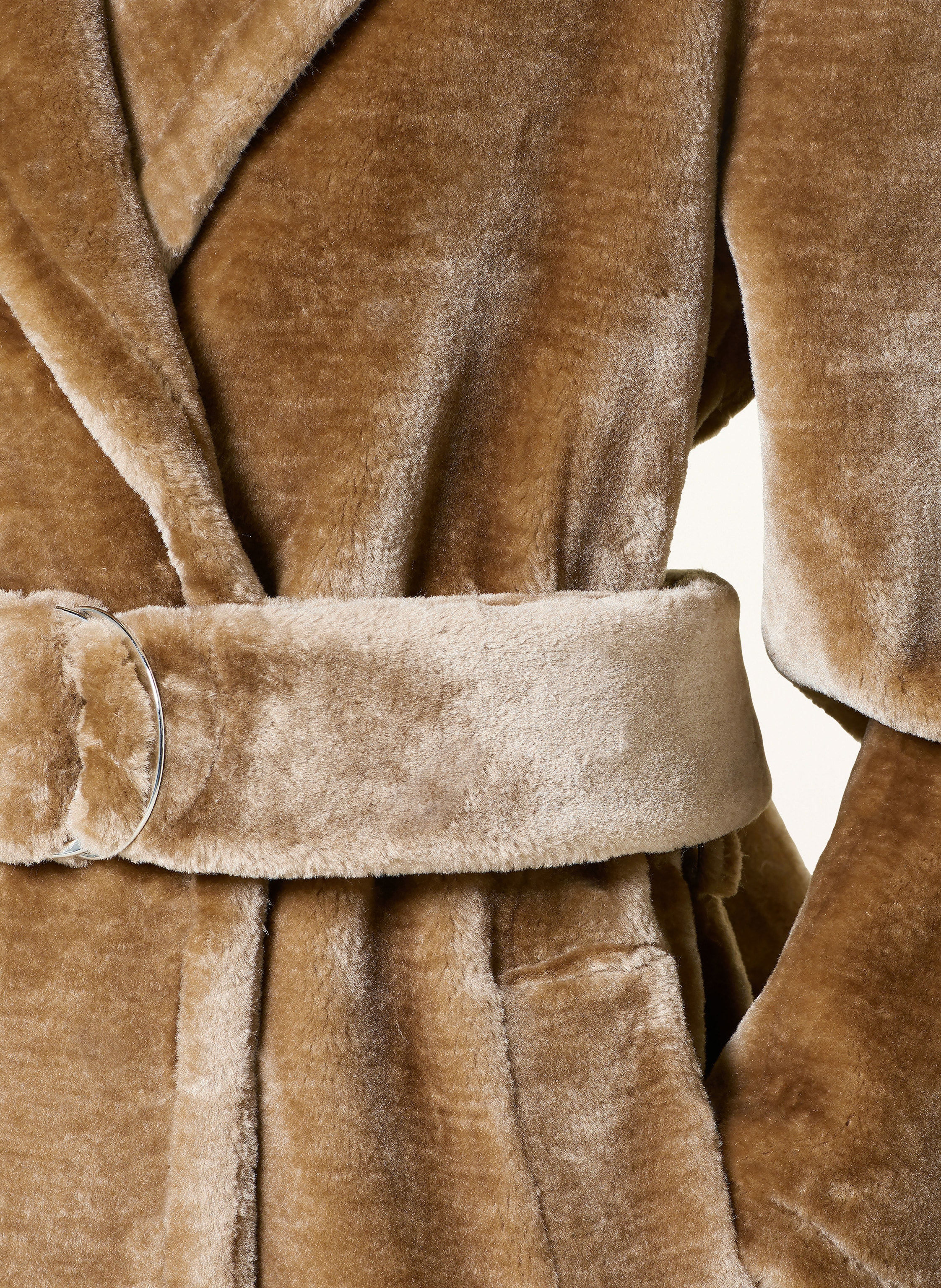 Thumbnail - Stand Studio Kunstfell-Mantel Karina braun