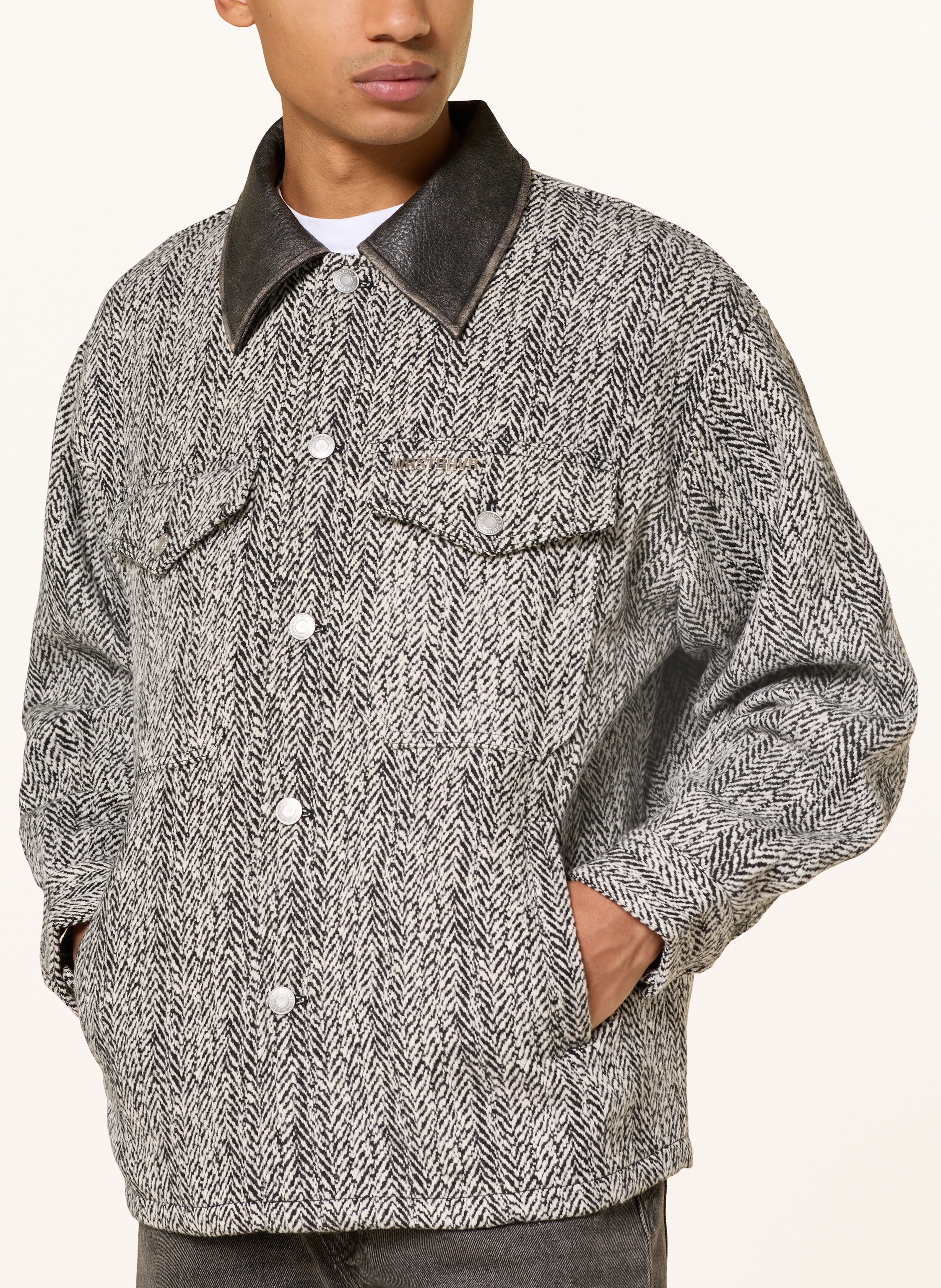 Thumbnail - Wrstbhvr Overshirt Chung schwarz