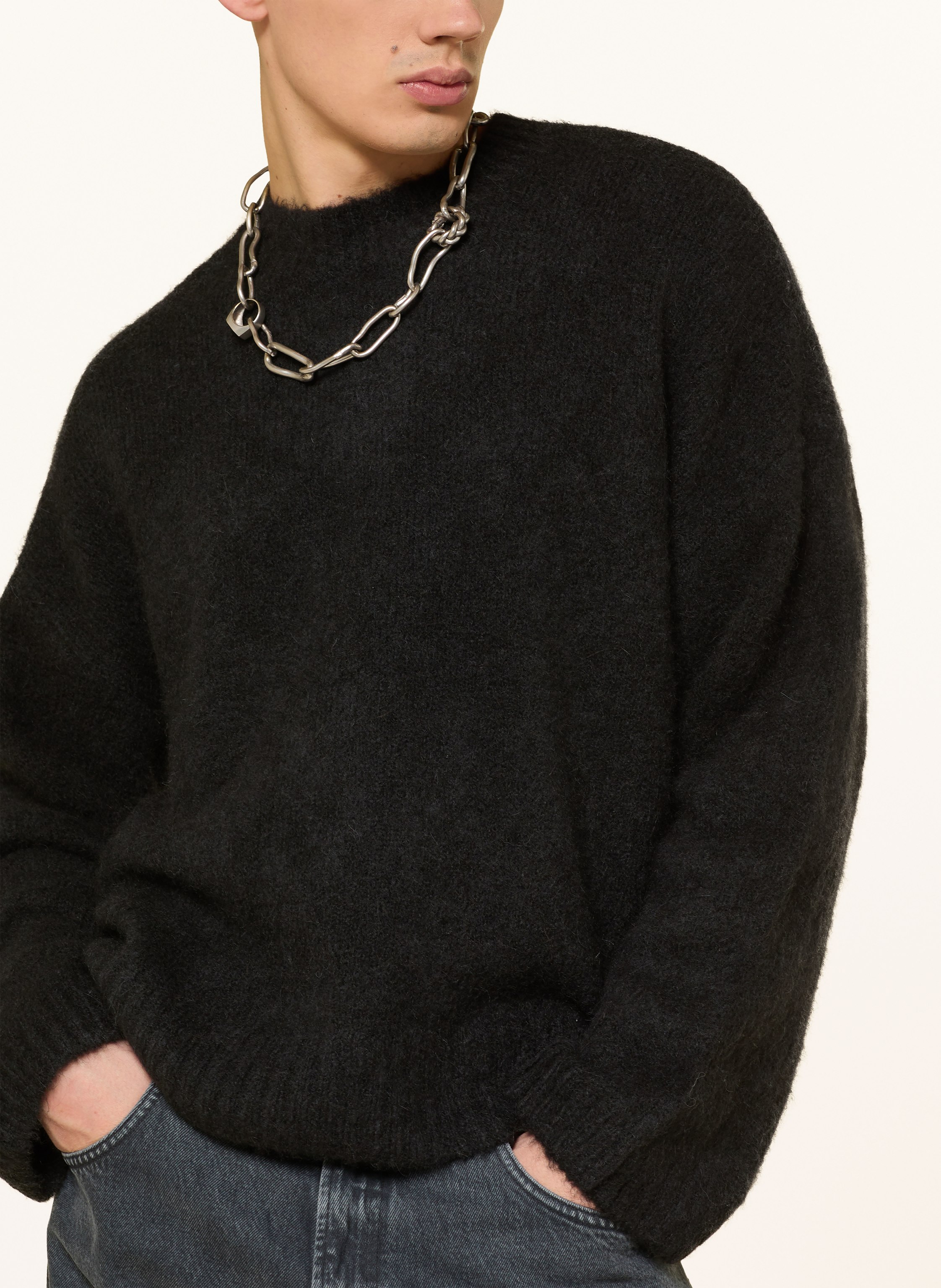 Thumbnail - Wrstbhvr Pullover Enci Mit Alpaka schwarz