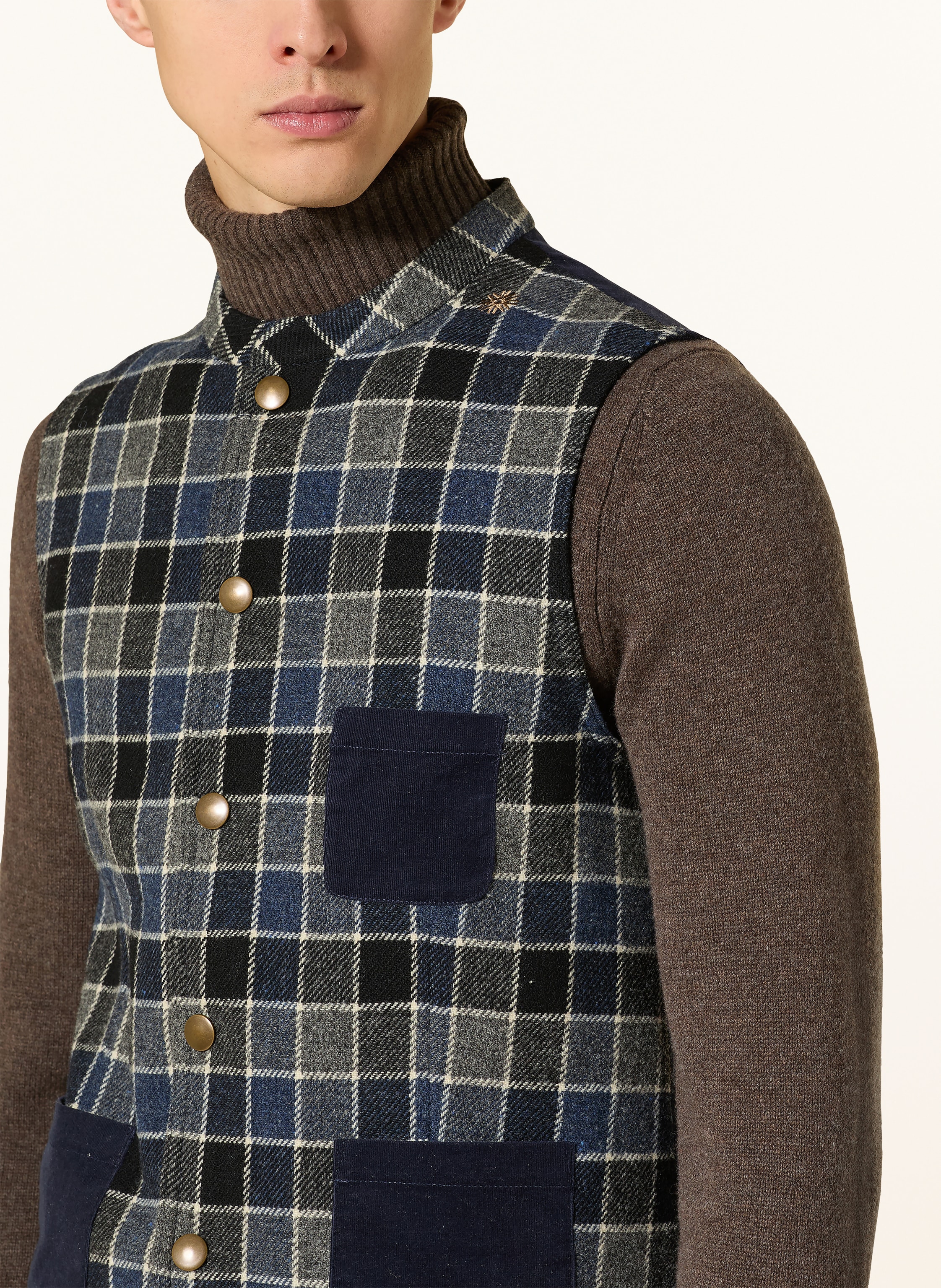 Thumbnail - Grasegger Trachtenweste Kaiserblick blau