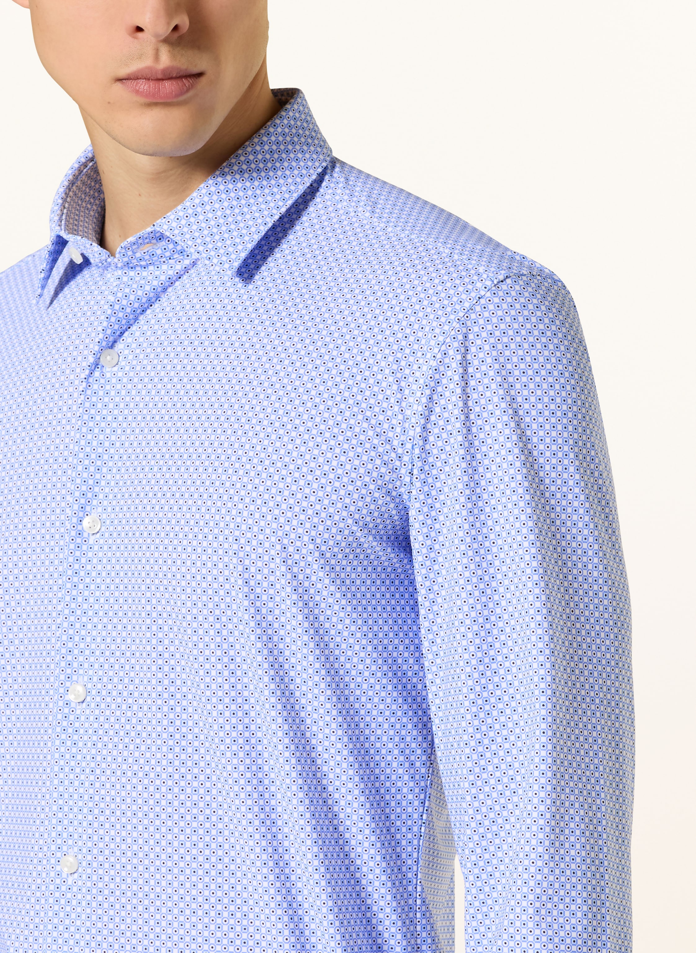 Thumbnail - Boss Hemd Hank Performance Slim Fit blau