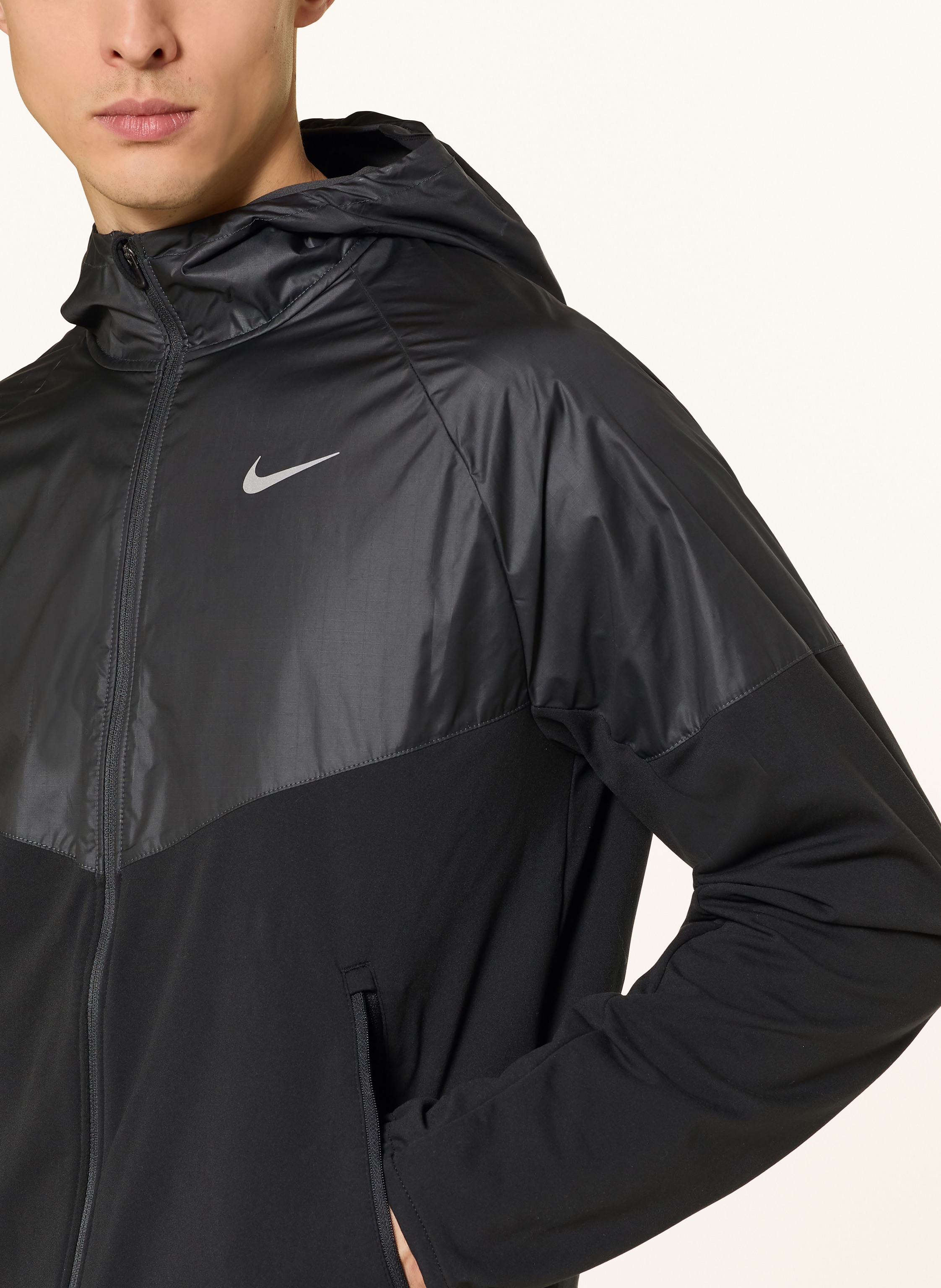 Thumbnail - Nike Hybrid-Laufjacke Miler schwarz