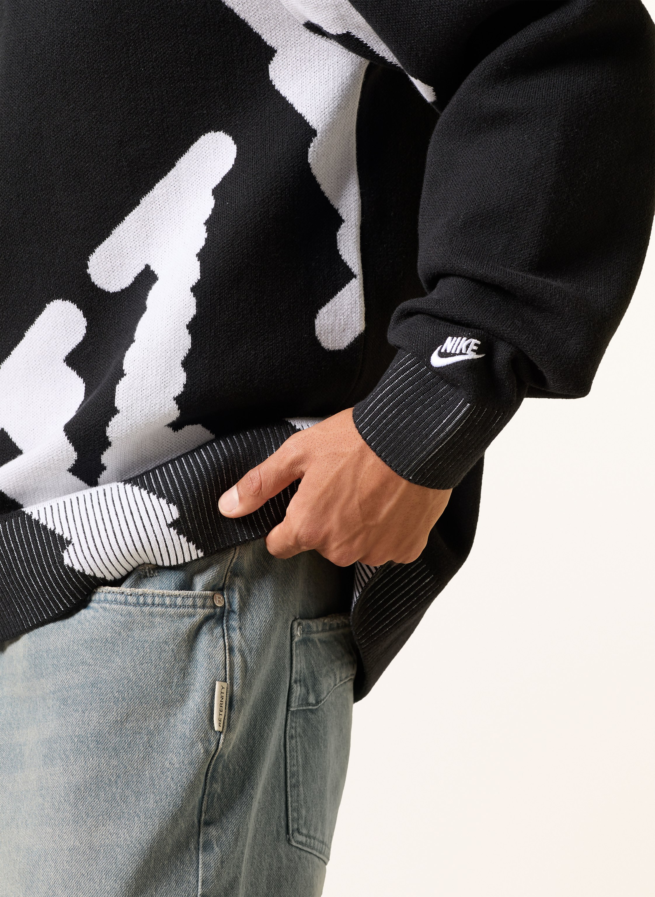 Thumbnail - Nike Strick-Poloshirt Club Rugby schwarz