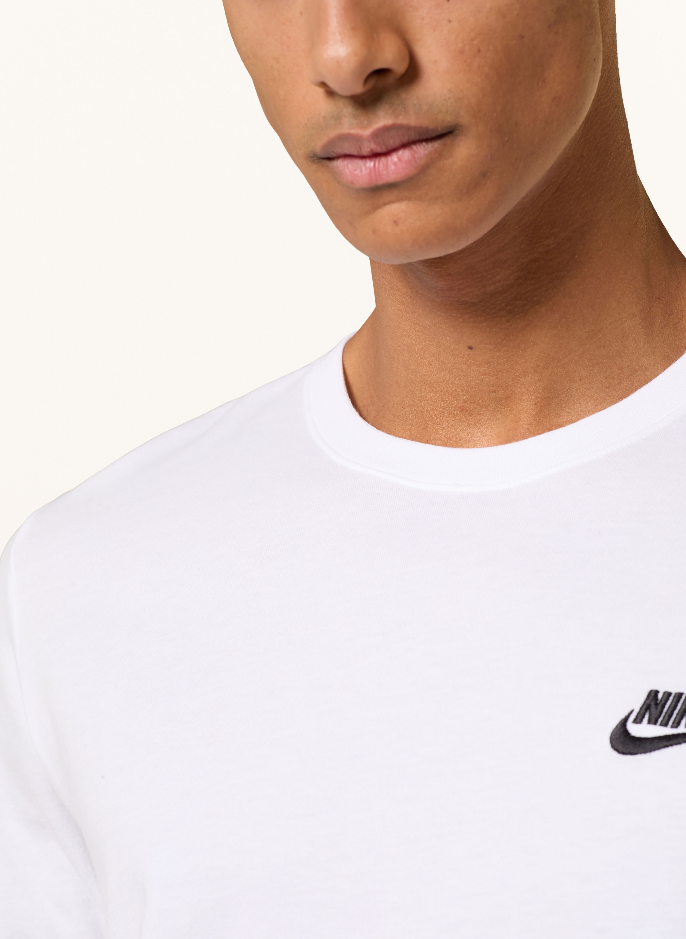 Thumbnail - Nike Longsleeve Sportswear Club weiss