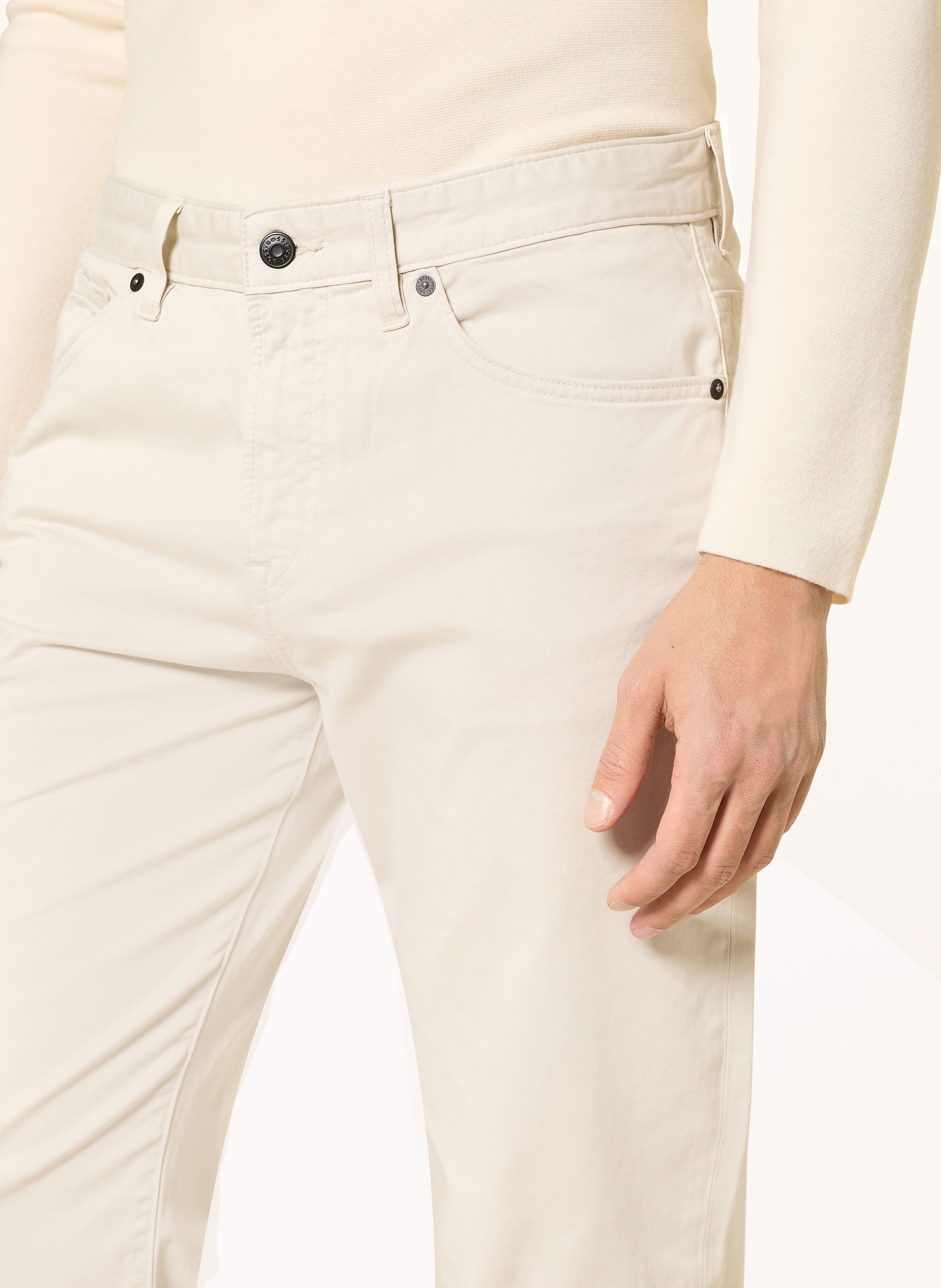 Thumbnail - Boss Hose Re.Maine Slim Fit beige