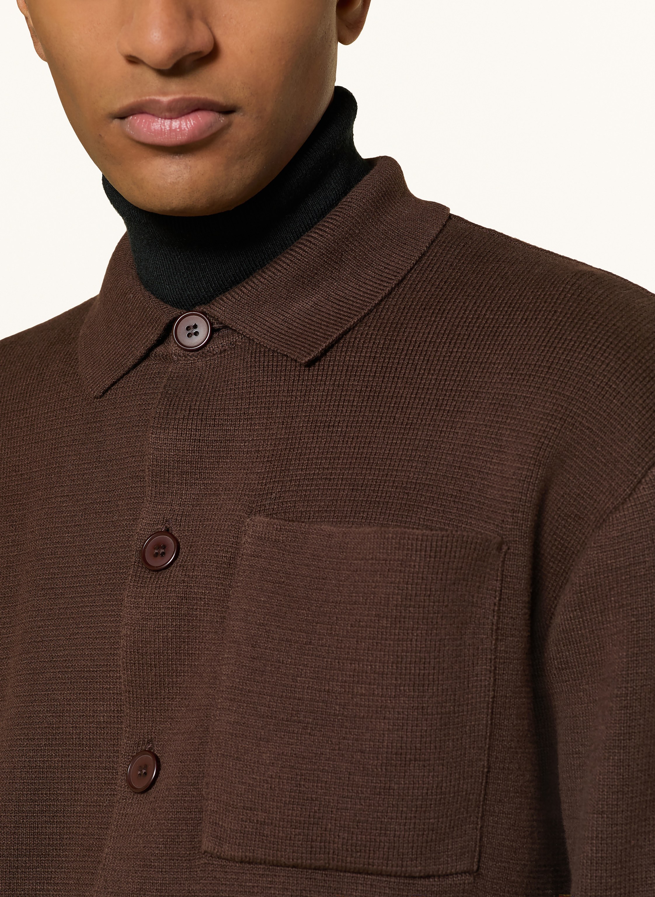 Thumbnail - Strellson Strickjacke Aiden braun