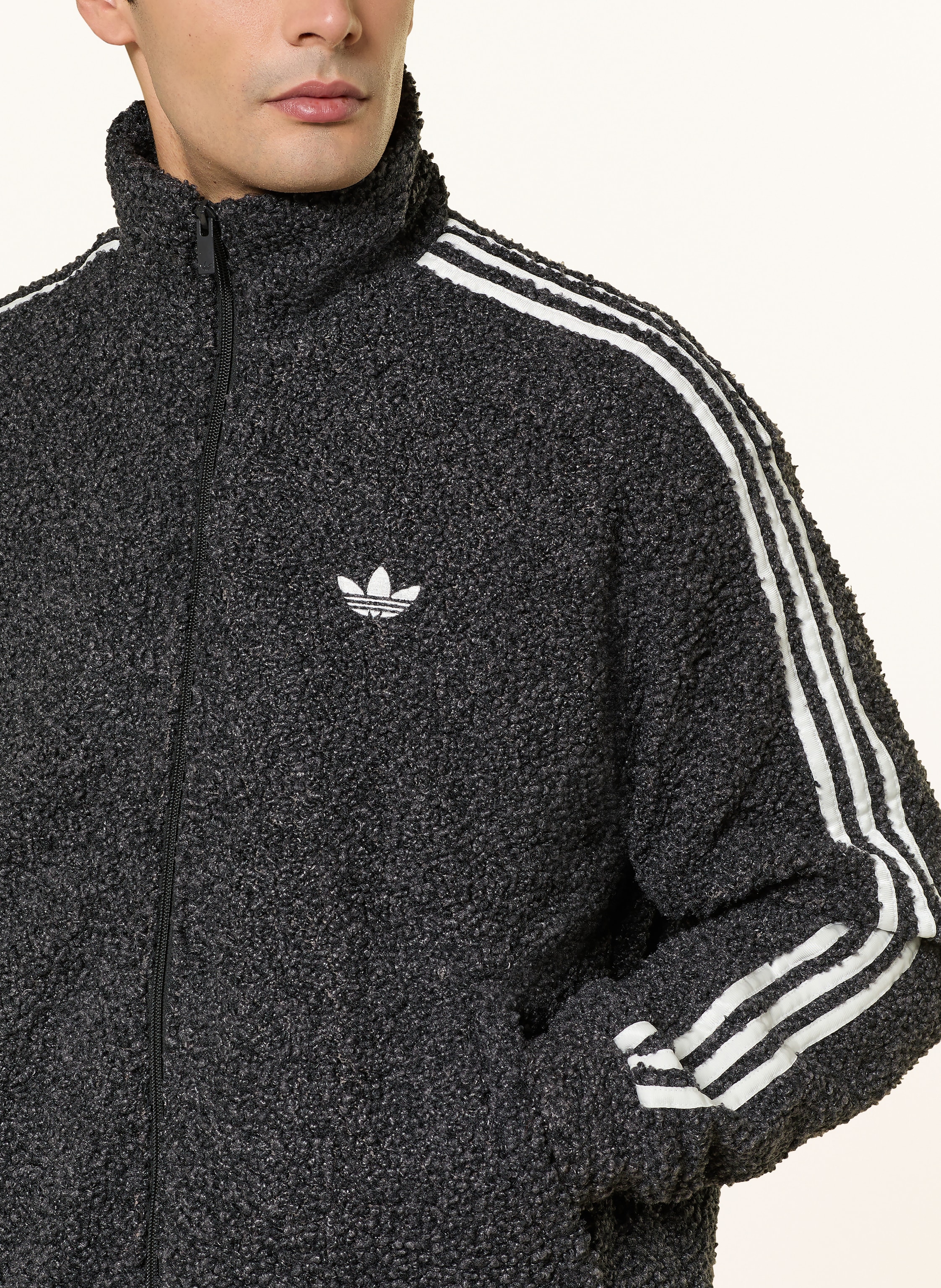 Thumbnail - Adidas Originals Sweatjacke Boucle Firebird Tracktop schwarz