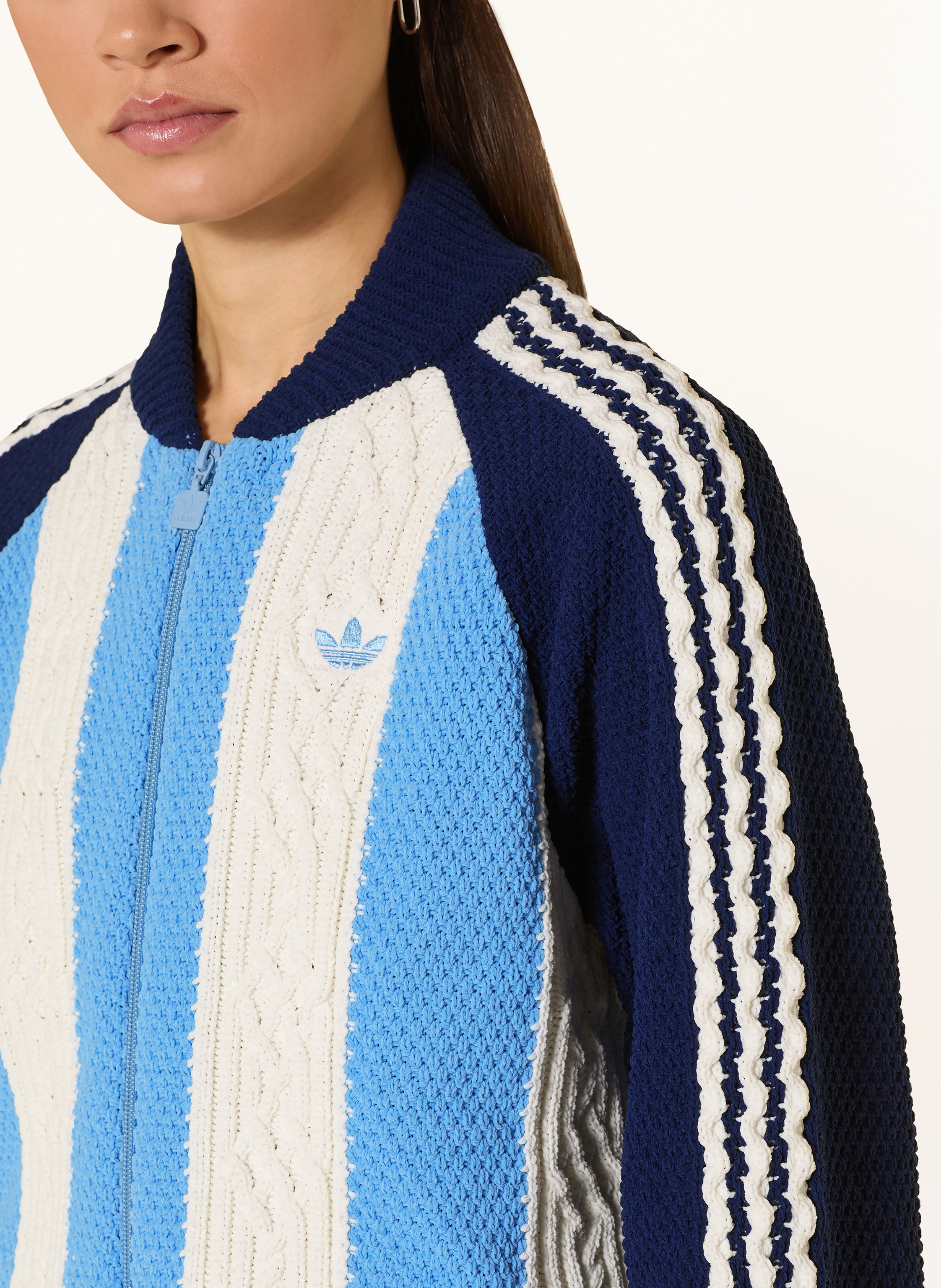 Thumbnail - Adidas Originals Strickjacke Archive Cutline Knit blau