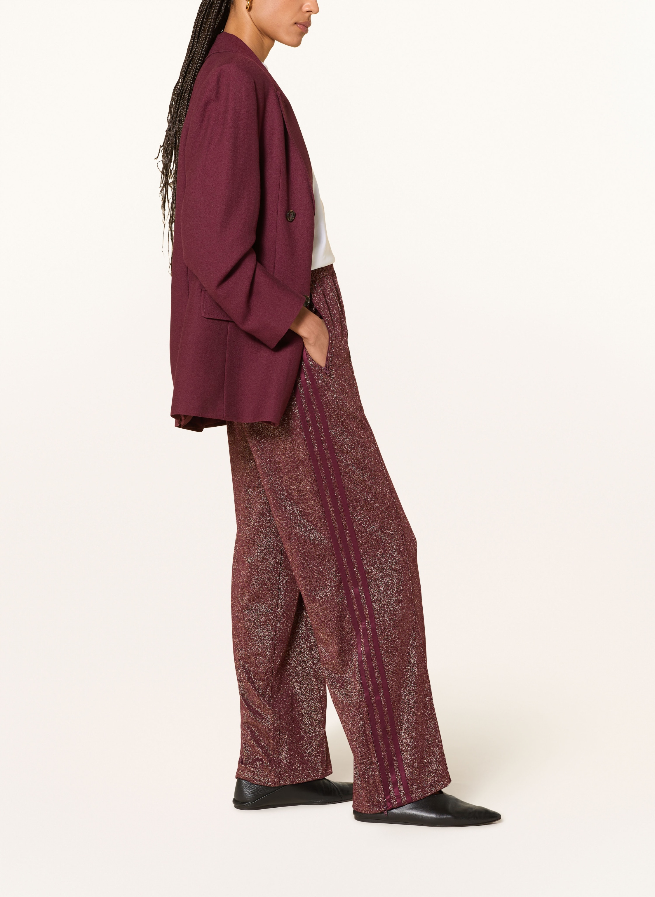 Thumbnail - Adidas Originals Track Pants Fb Mit Glitzergarn rot