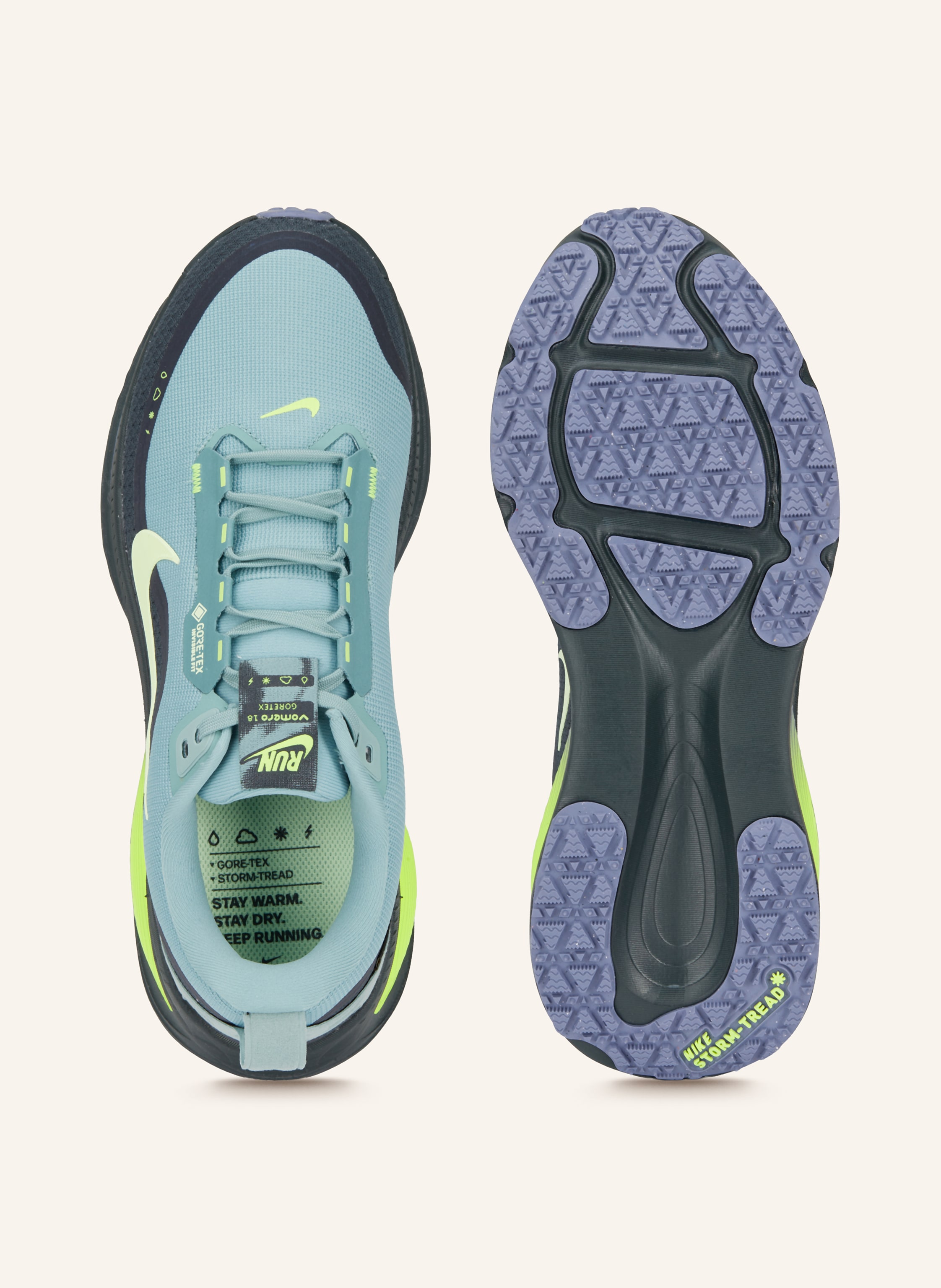 Thumbnail - Nike Laufschuhe Vomero 18 Gtx grau