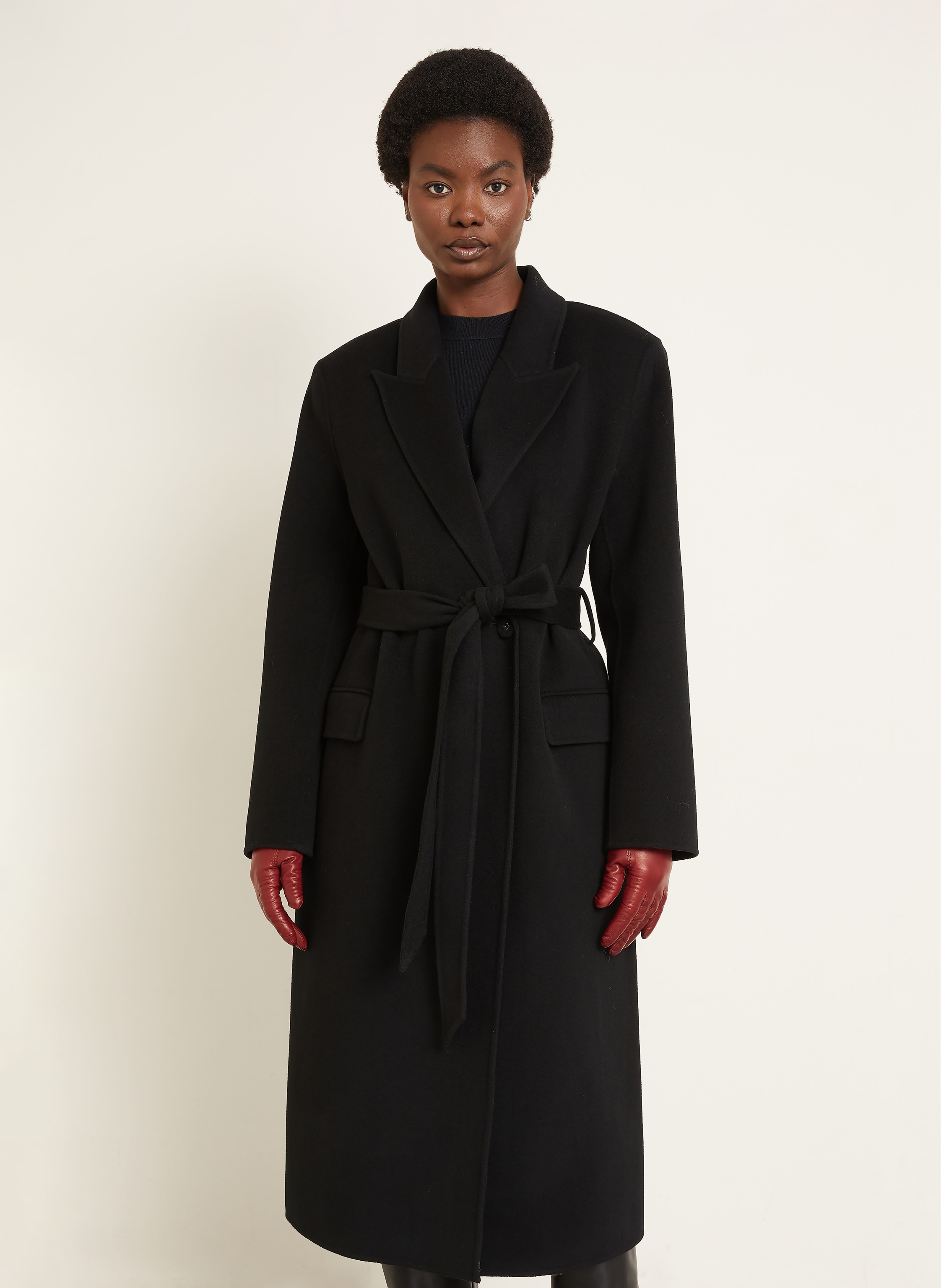 Thumbnail - Acne Studios Wollmantel schwarz