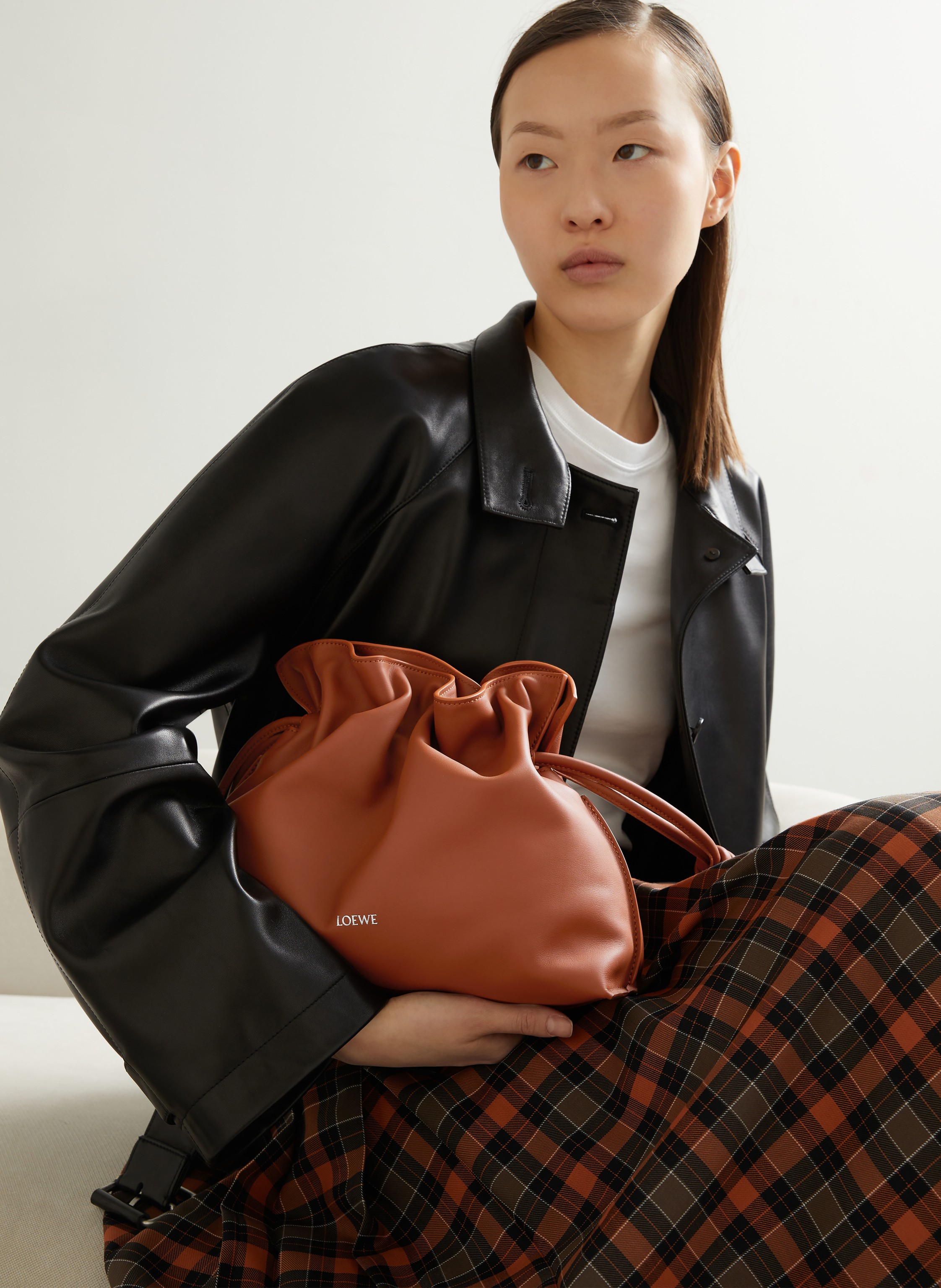 Thumbnail - Loewe Umhängetasche Flamenco Medium braun