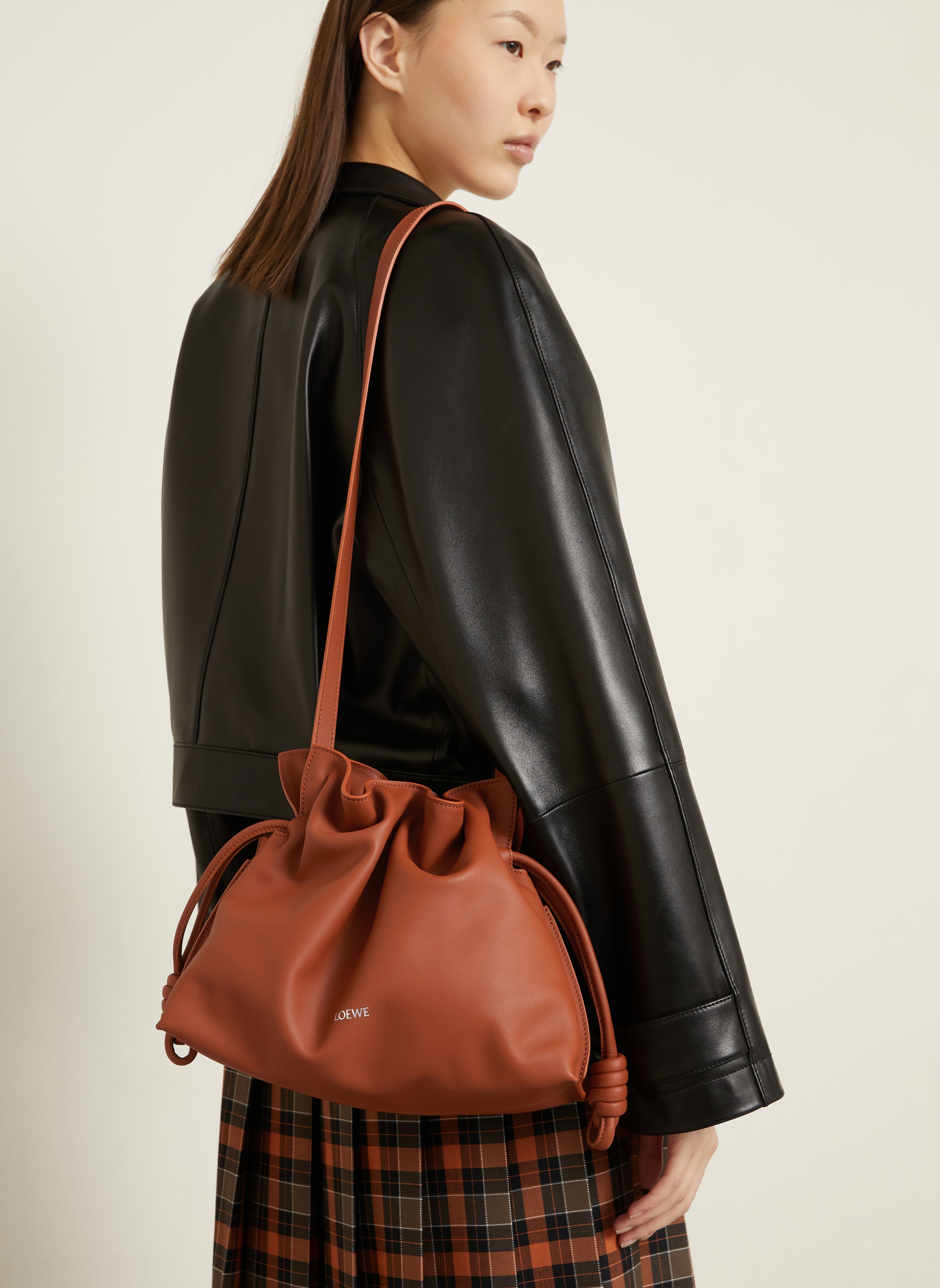 Thumbnail - Loewe Umhängetasche Flamenco Medium braun