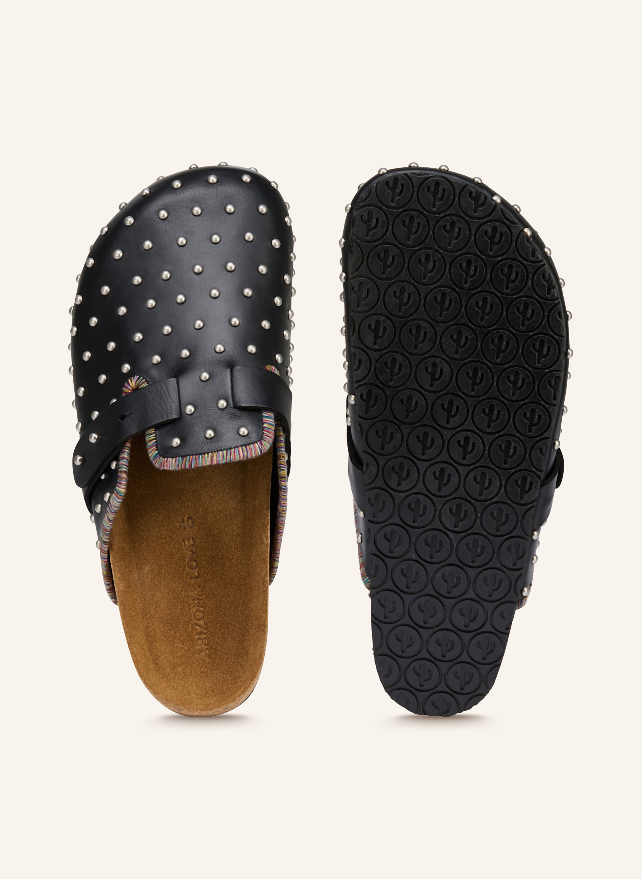 Thumbnail - Arizona Love Pantoletten Joe Mit Nieten schwarz