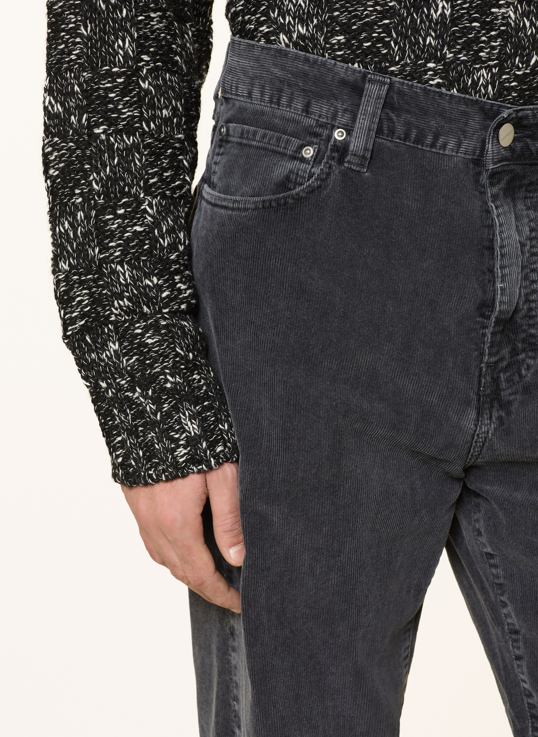 Thumbnail - Carhartt Wip Cordhose Aaron Regular Fit schwarz