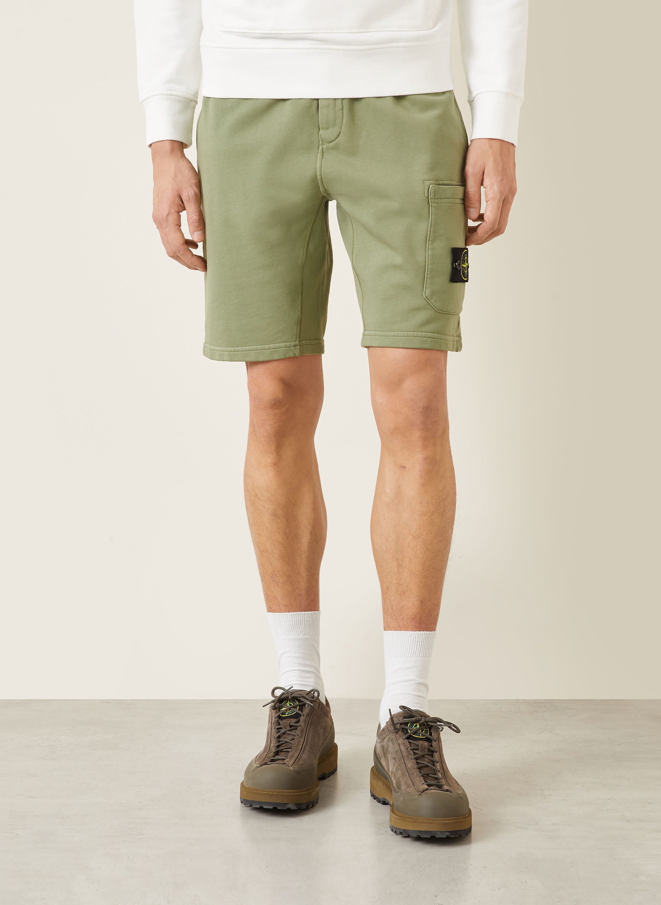 Thumbnail - Stone Island Sweatshorts gruen