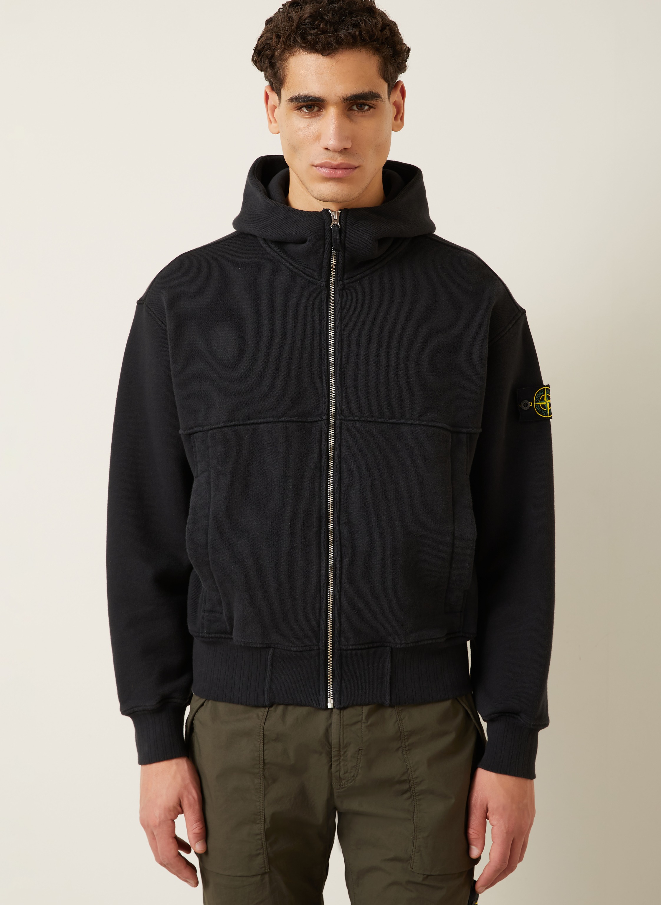 Thumbnail - Stone Island Sweatjacke schwarz