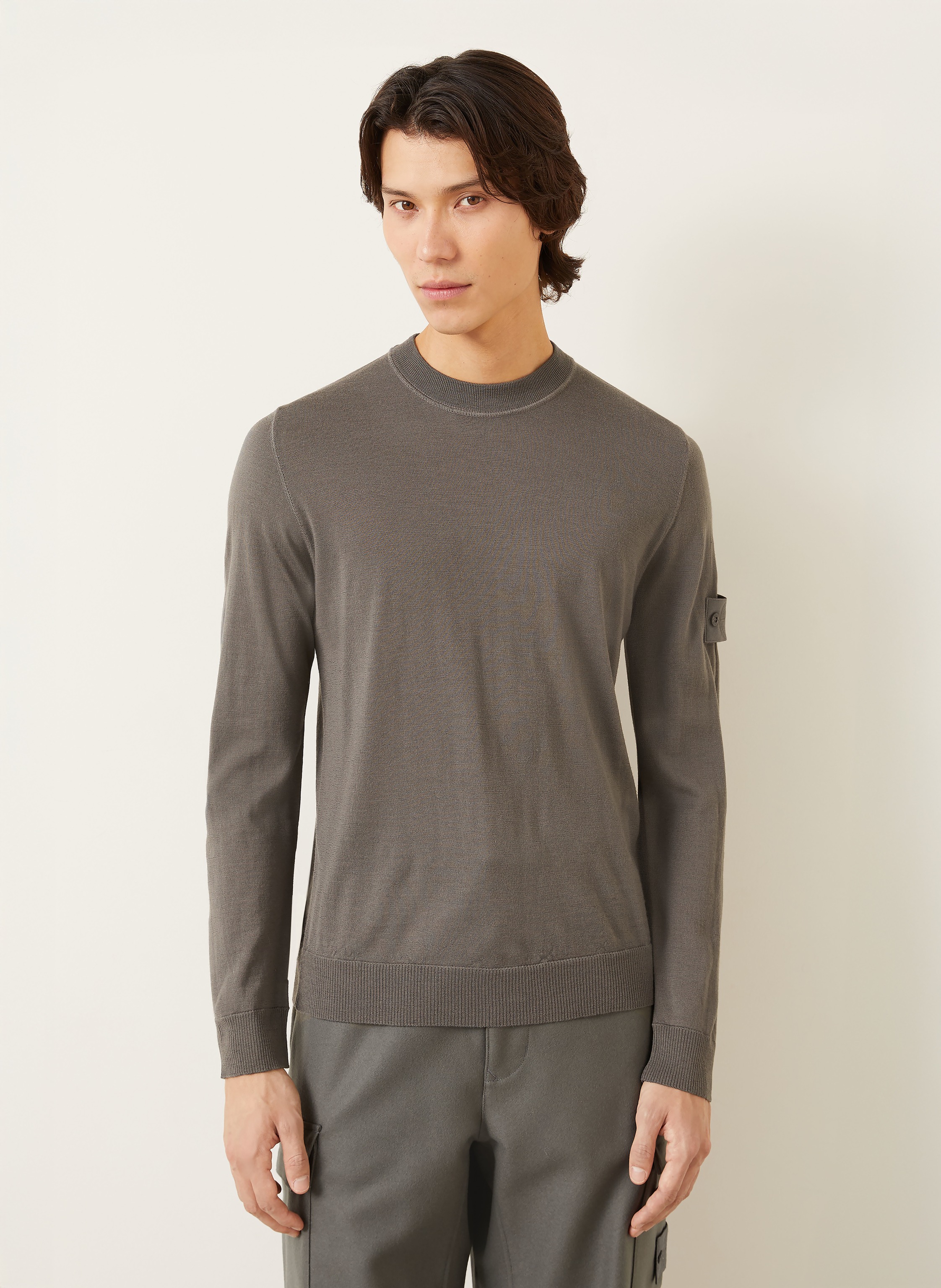 Thumbnail - Stone Island Pullover Ghost grau