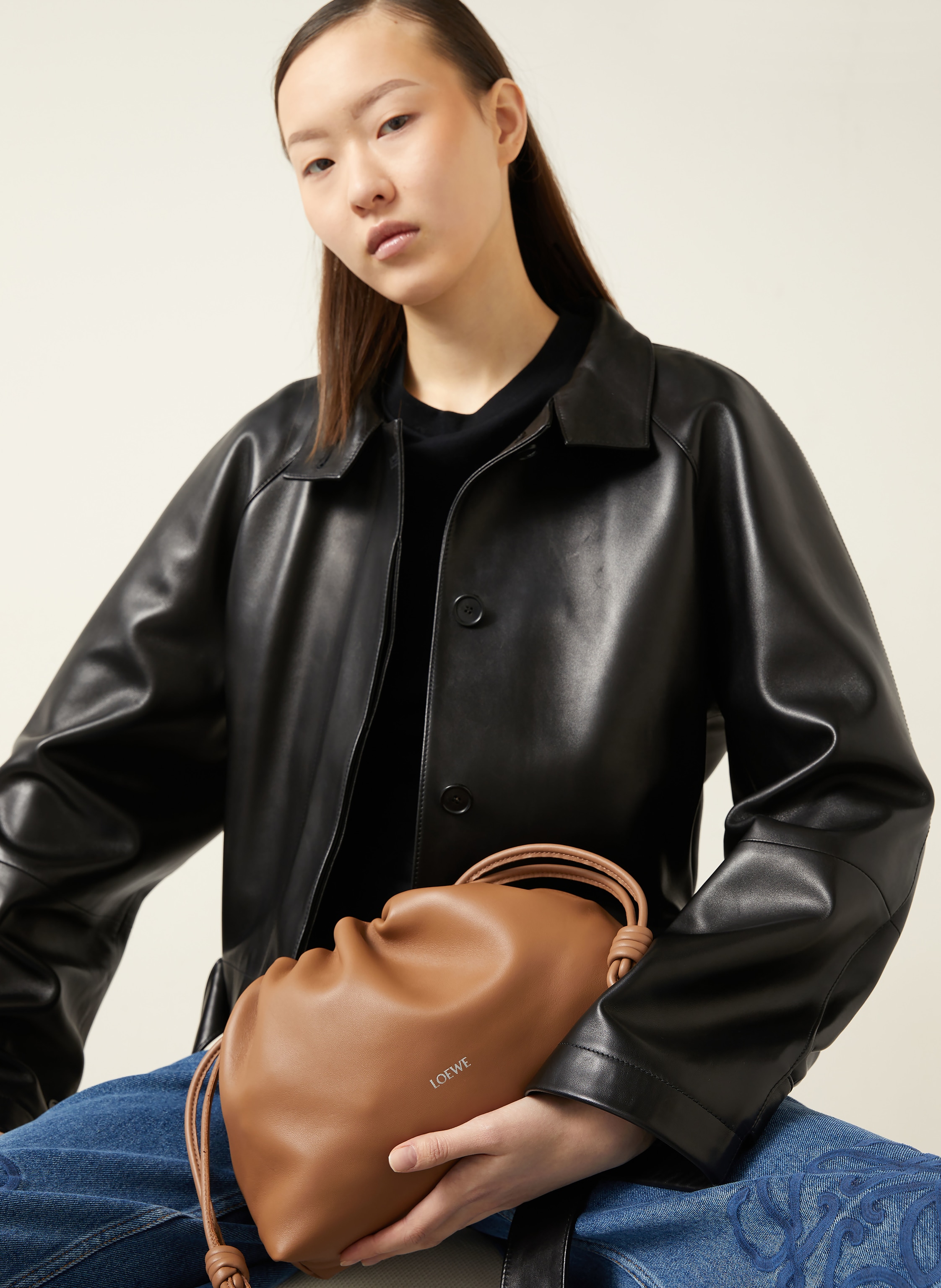 Thumbnail - Loewe Umhängetasche Flamenco Medium braun