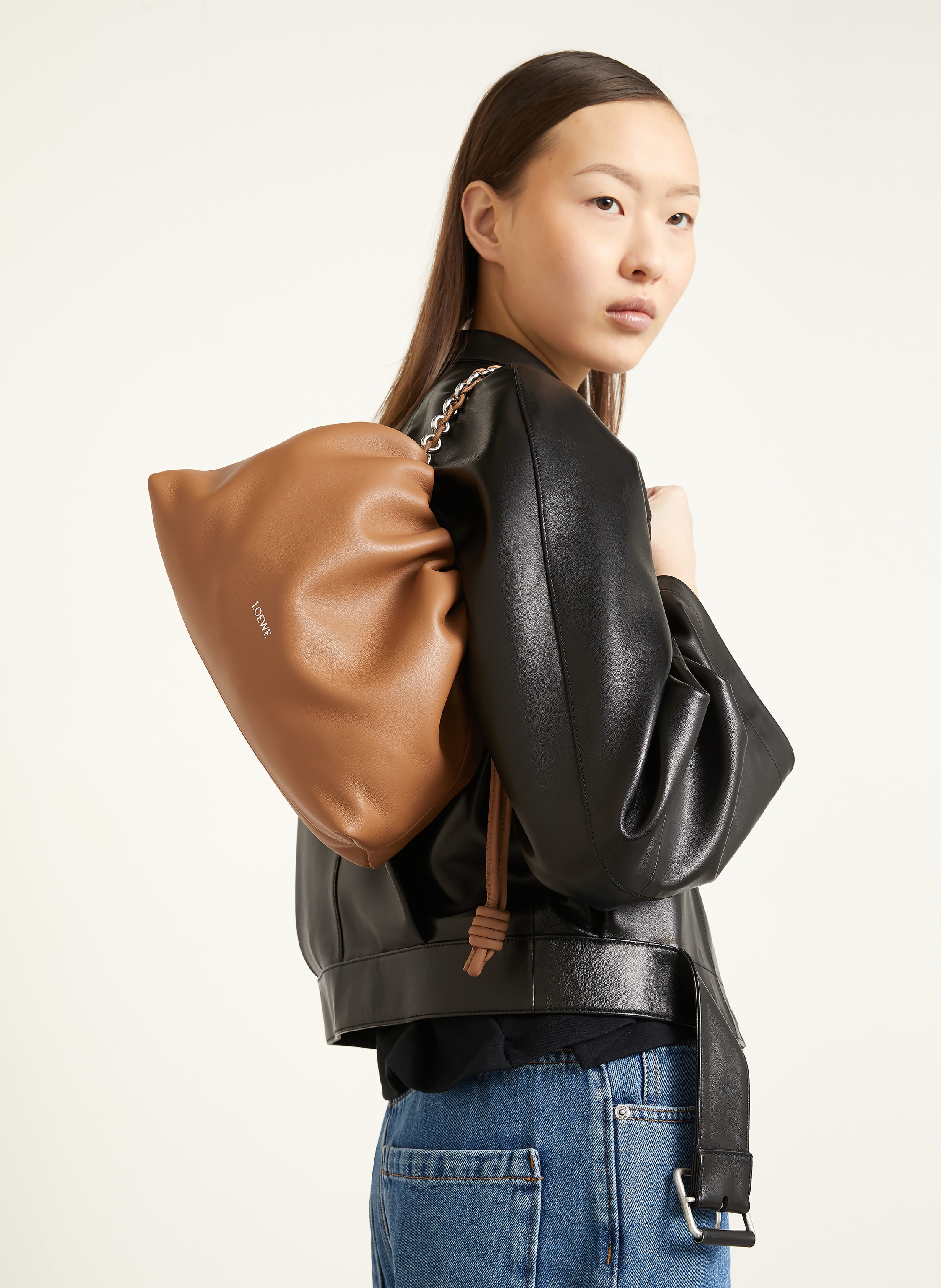 Thumbnail - Loewe Umhängetasche Flamenco Medium braun