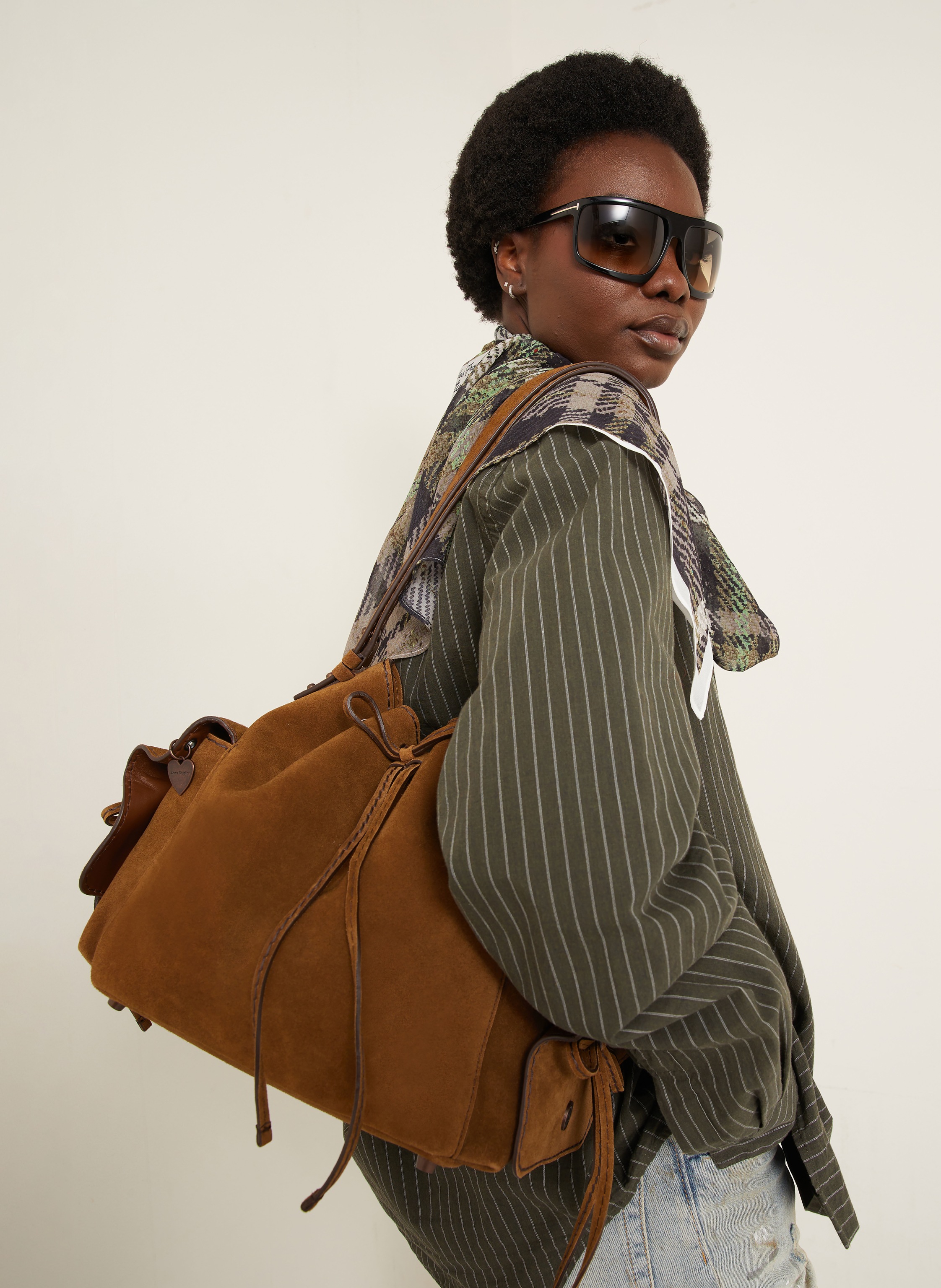 Thumbnail - Acne Studios Beuteltasche braun