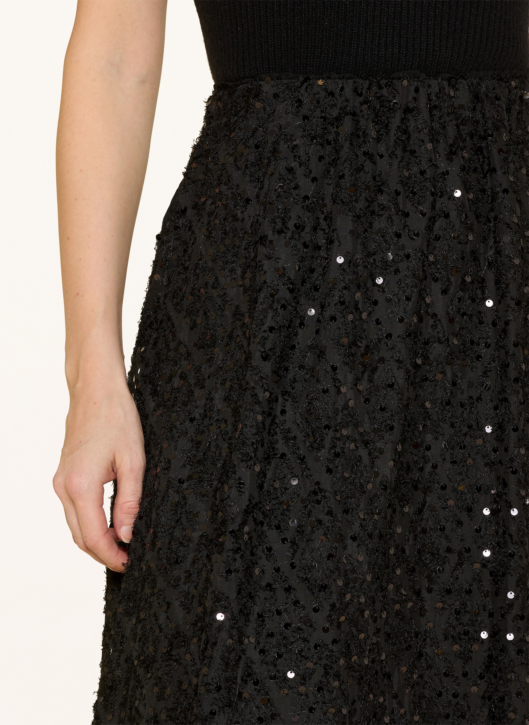 Thumbnail - Y.A.S. Rock Mit Pailletten schwarz