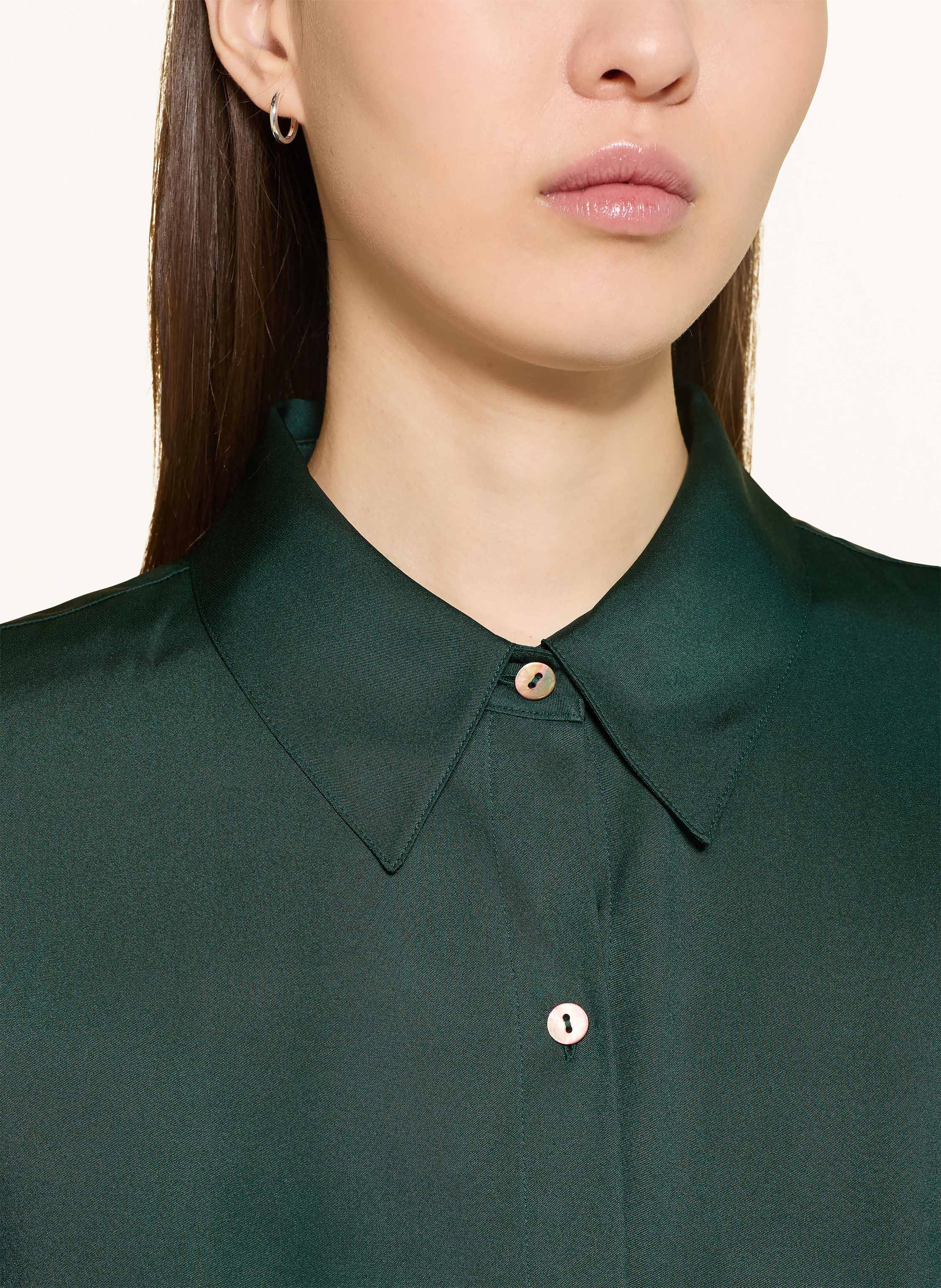 Thumbnail - Vince Satinbluse gruen