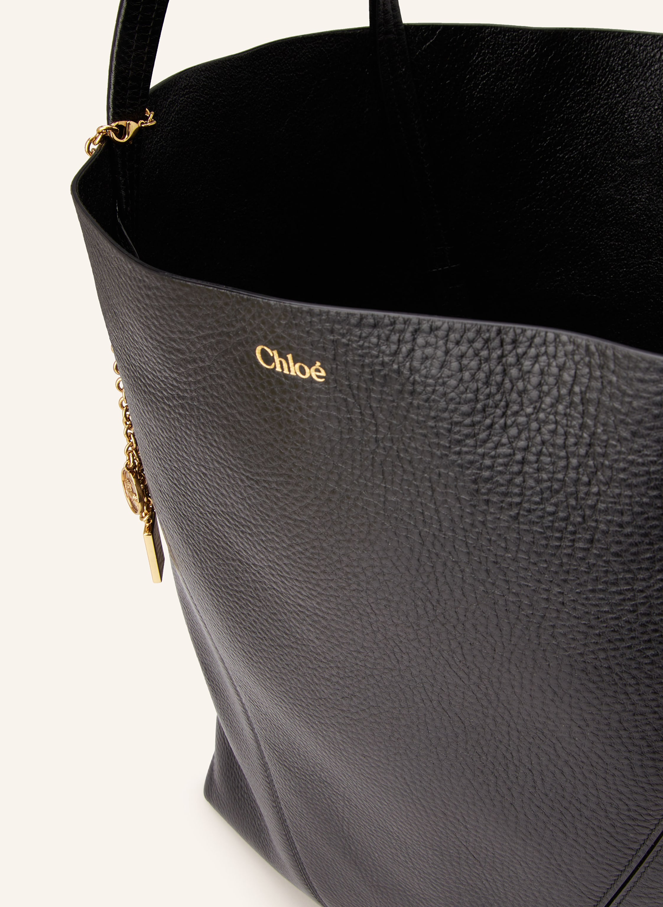 Thumbnail - Chloé Shopper Spin Large schwarz