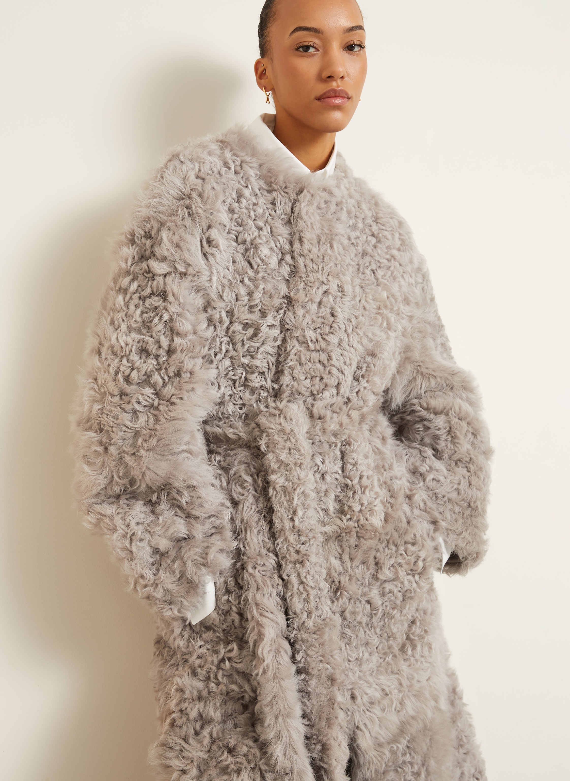 Thumbnail - Ami Paris Mantel grau