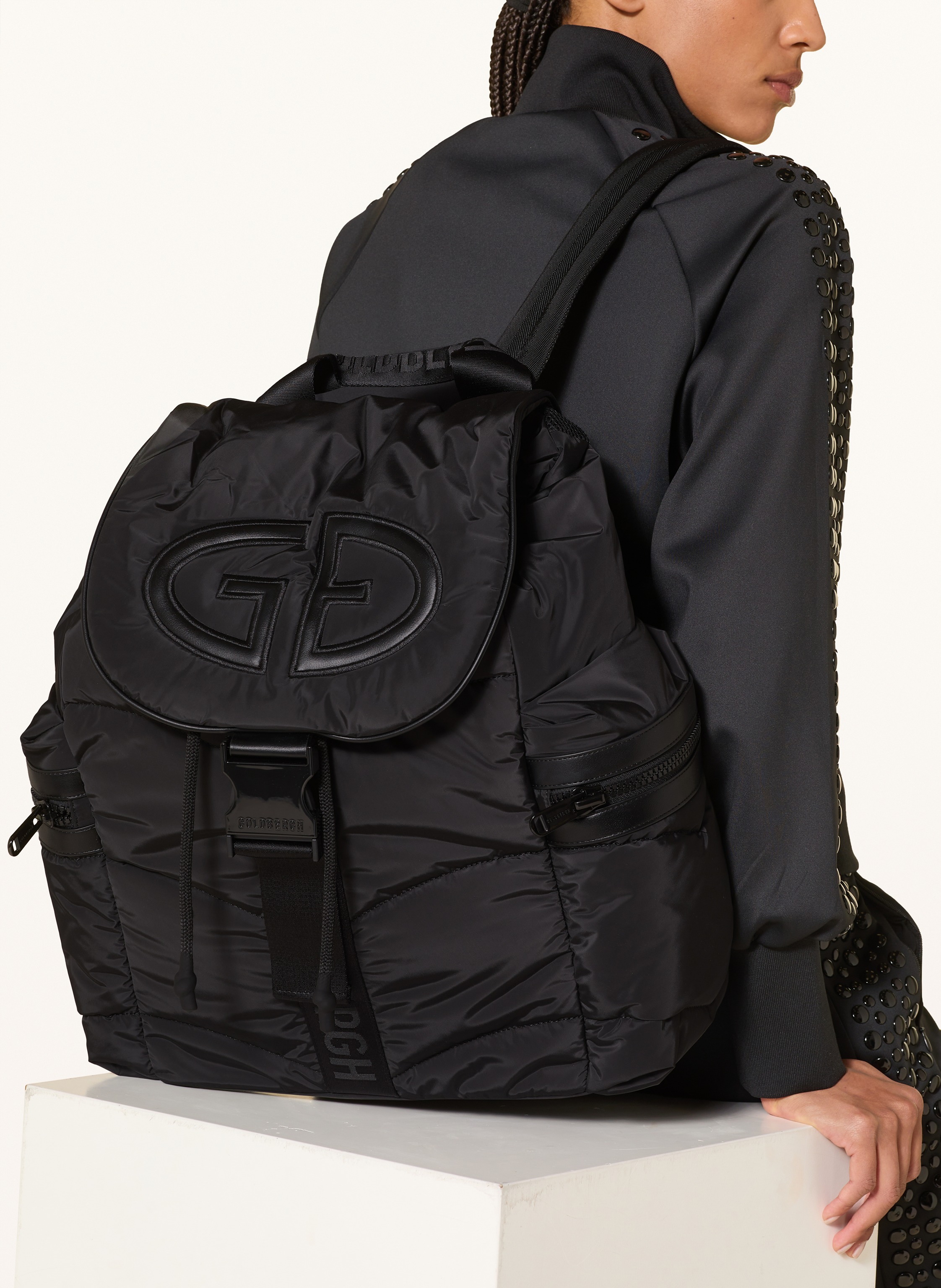 Thumbnail - Goldbergh Rucksack Bijou Mit Laptopfach schwarz