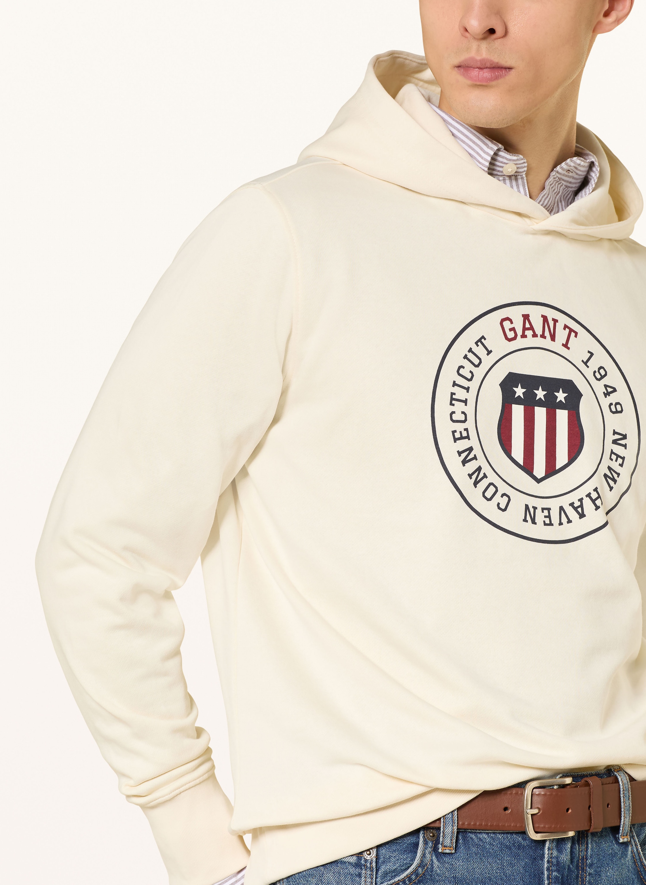Thumbnail - Gant Hoodie beige