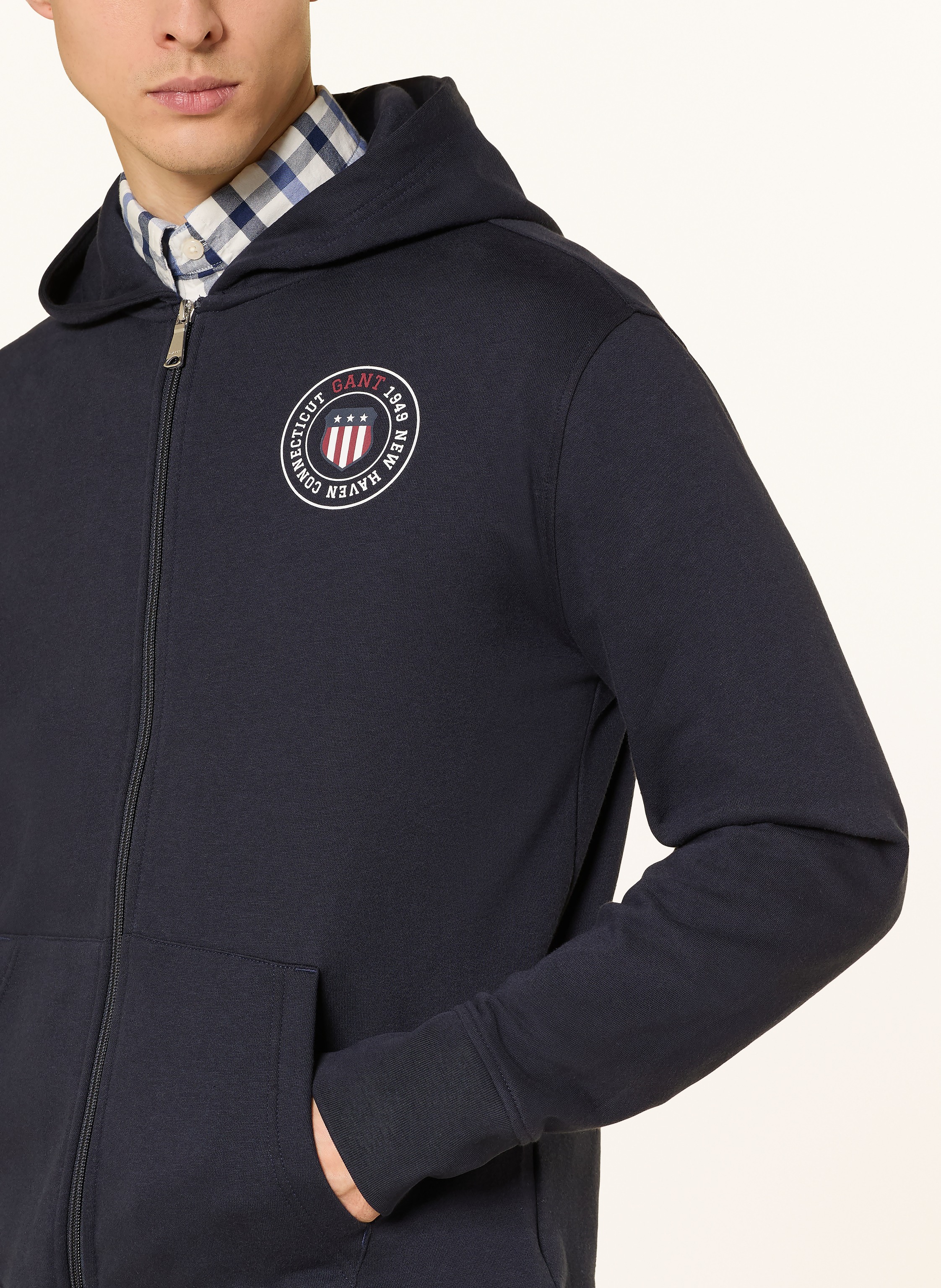 Thumbnail - Gant Sweatjacke blau