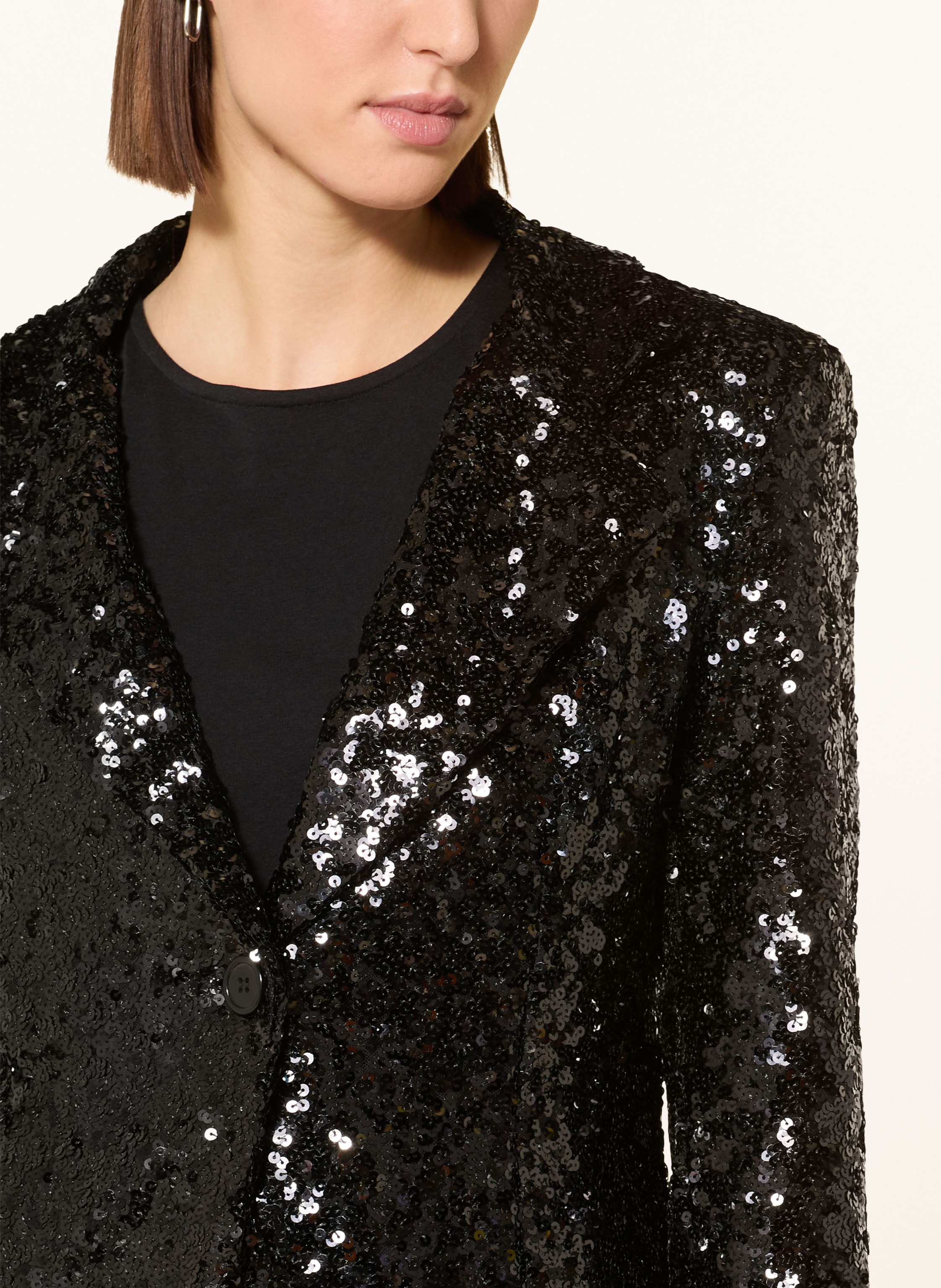 Thumbnail - Miss Goodlife Blazer Noir Mit Pailletten schwarz