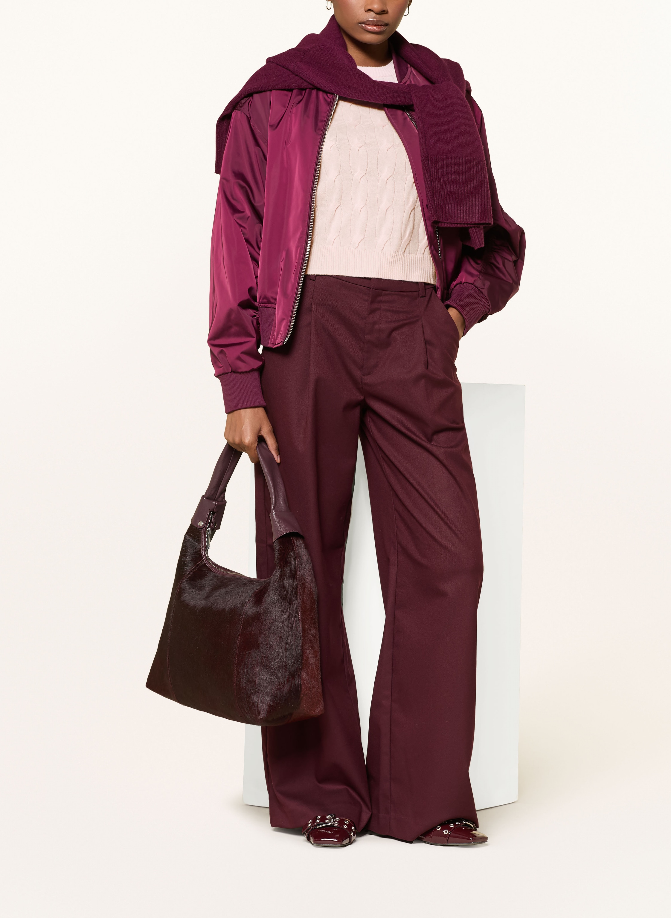 Thumbnail - Darling Harbour Strickshirt Aus Cashmere rosa