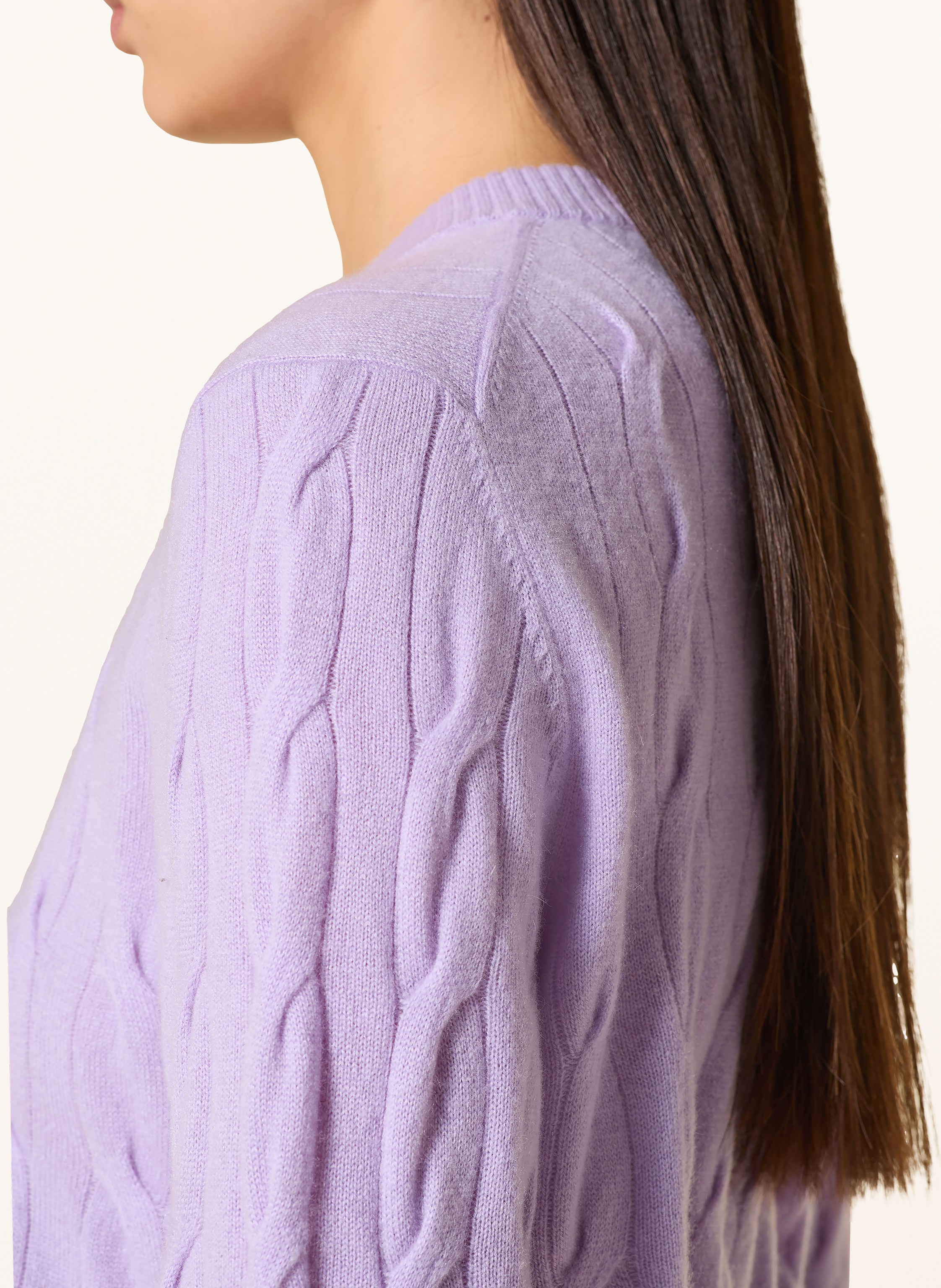 Darling Harbour Strickjacke Aus Cashmere lila – Bild 2