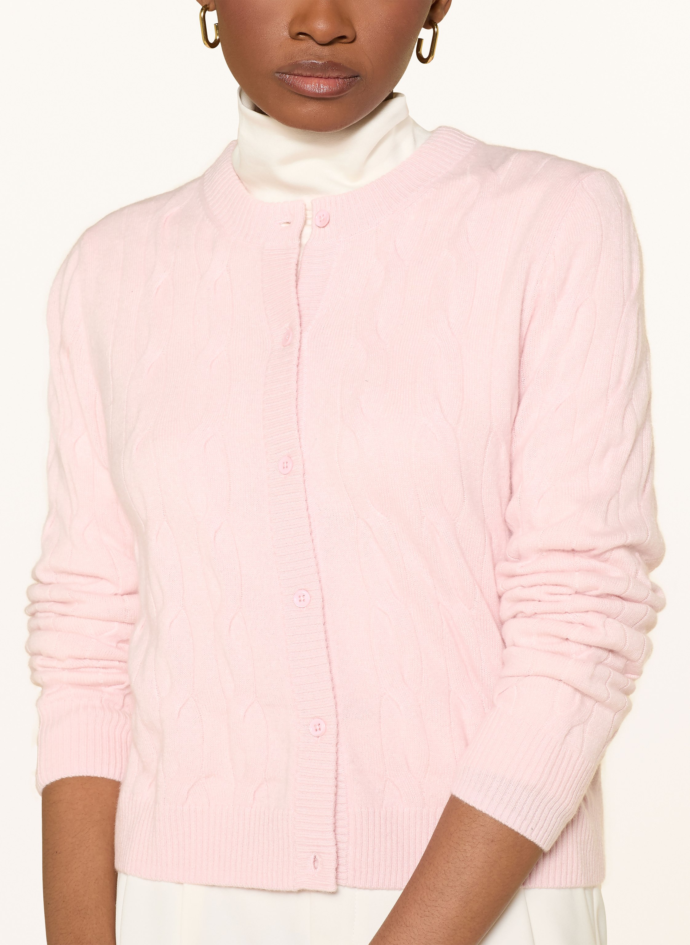 Thumbnail - Darling Harbour Strickjacke Aus Cashmere rosa