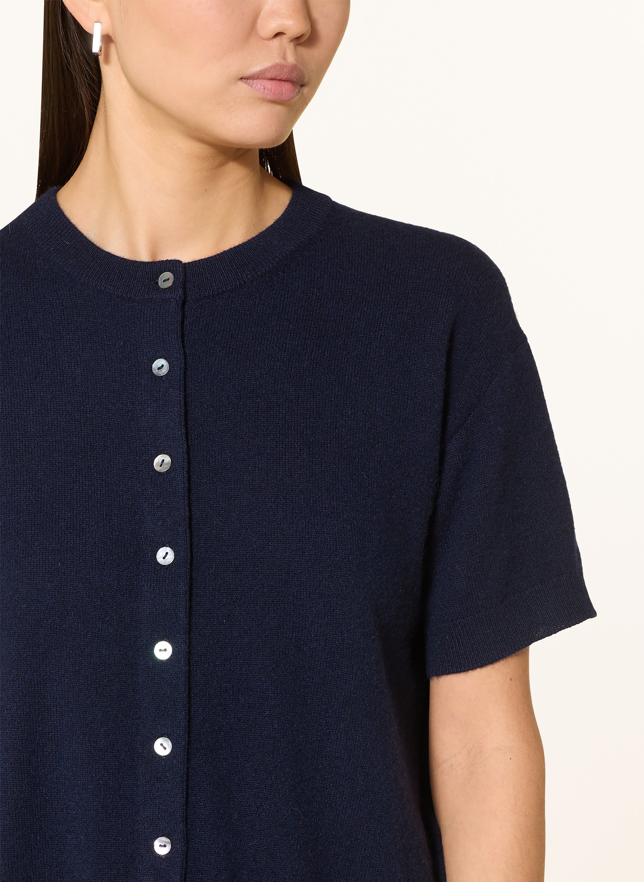 Thumbnail - Darling Harbour Strickjacke Aus Cashmere blau