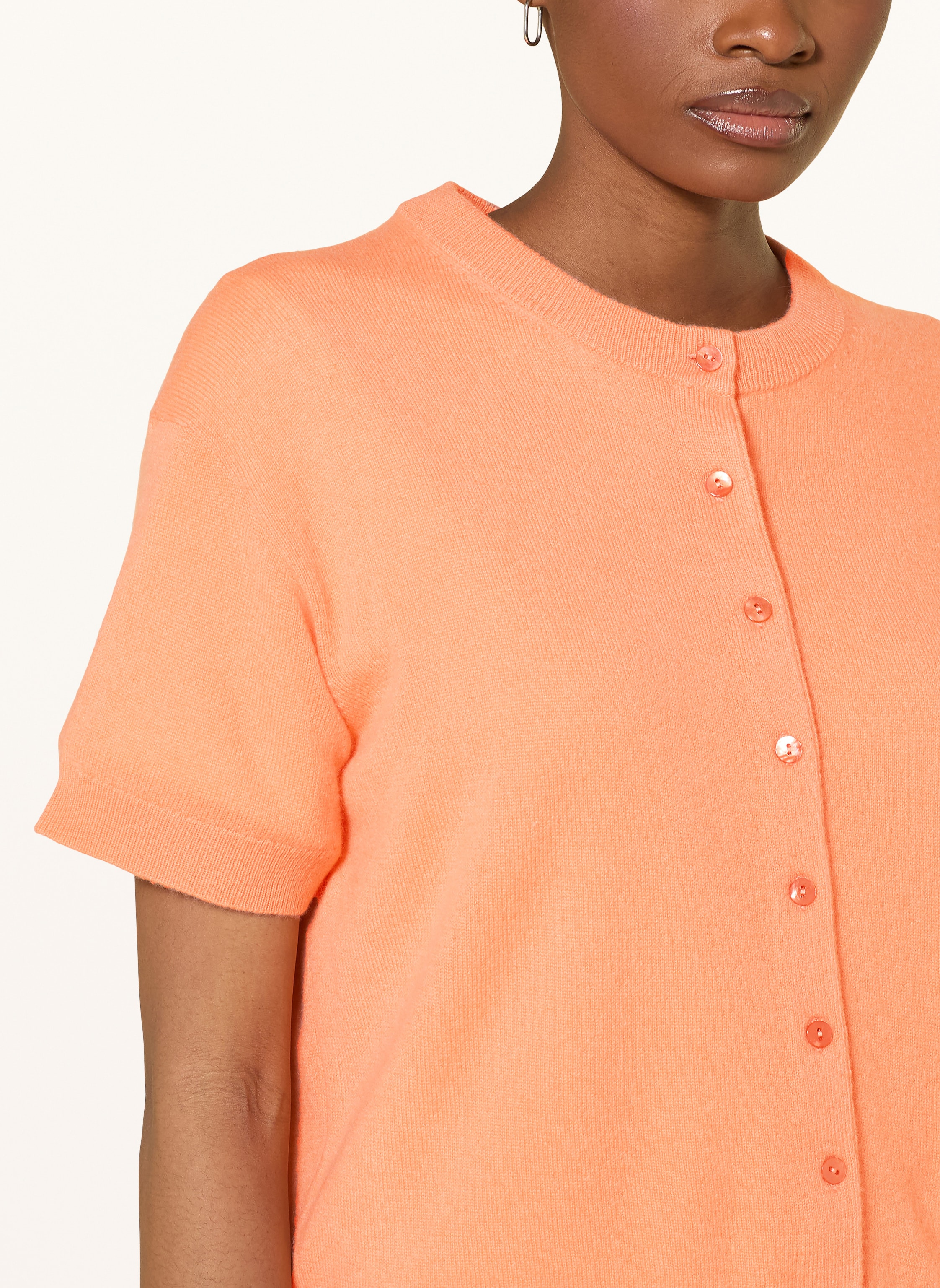 Thumbnail - Darling Harbour Strickjacke Aus Cashmere orange