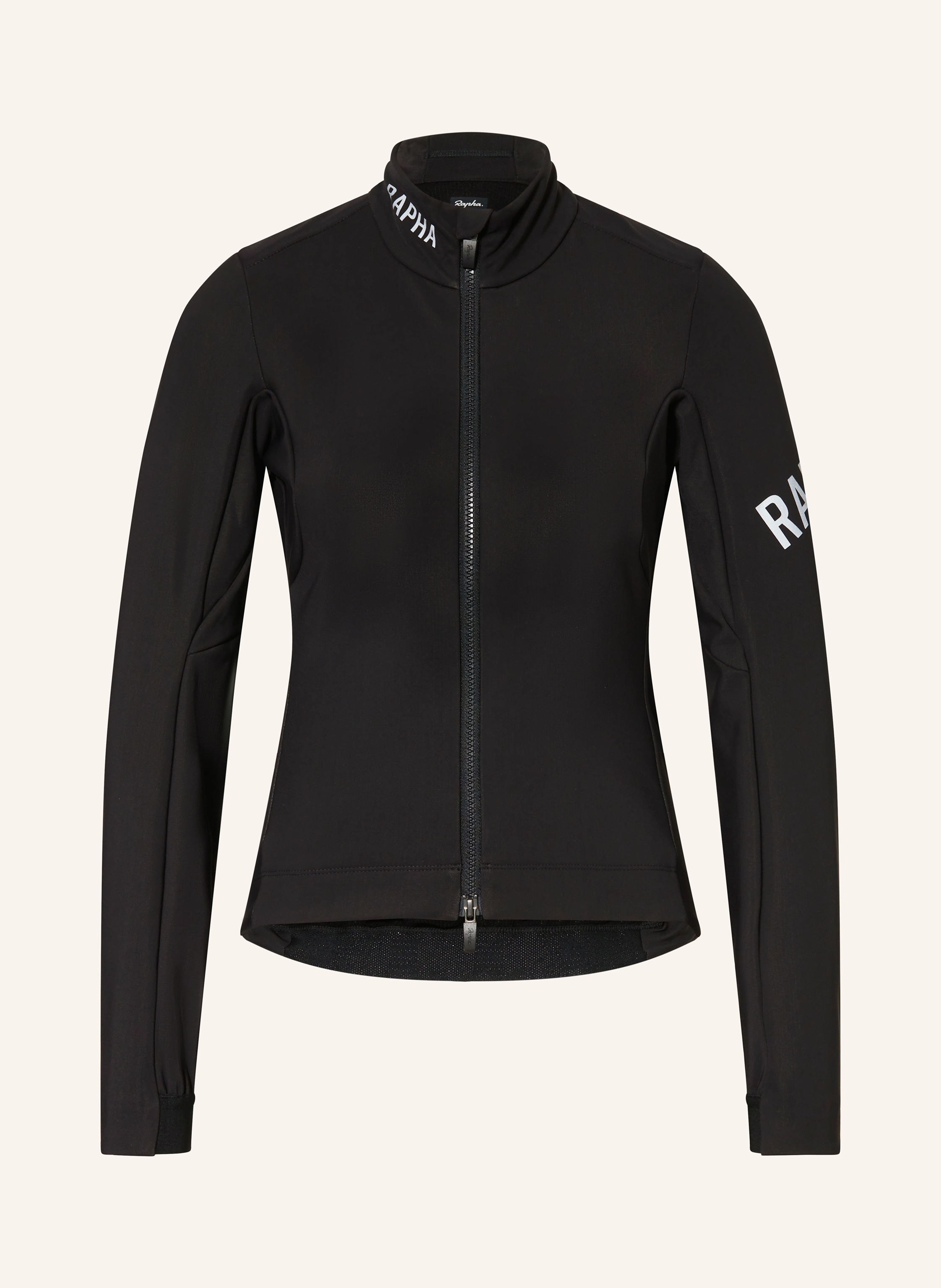 Rapha PRO TEAM SHDOW WINTER softshell cycling jacket in black / silver