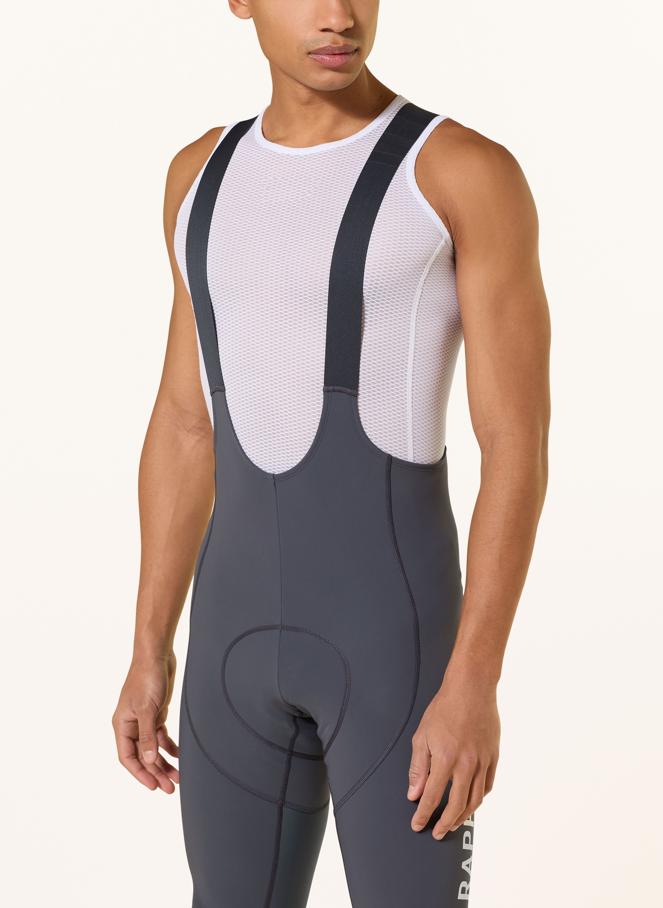 Thumbnail - Rapha Radhose Pro Team Winter Mit Trägern Und Gepolstertem Einsatz grau