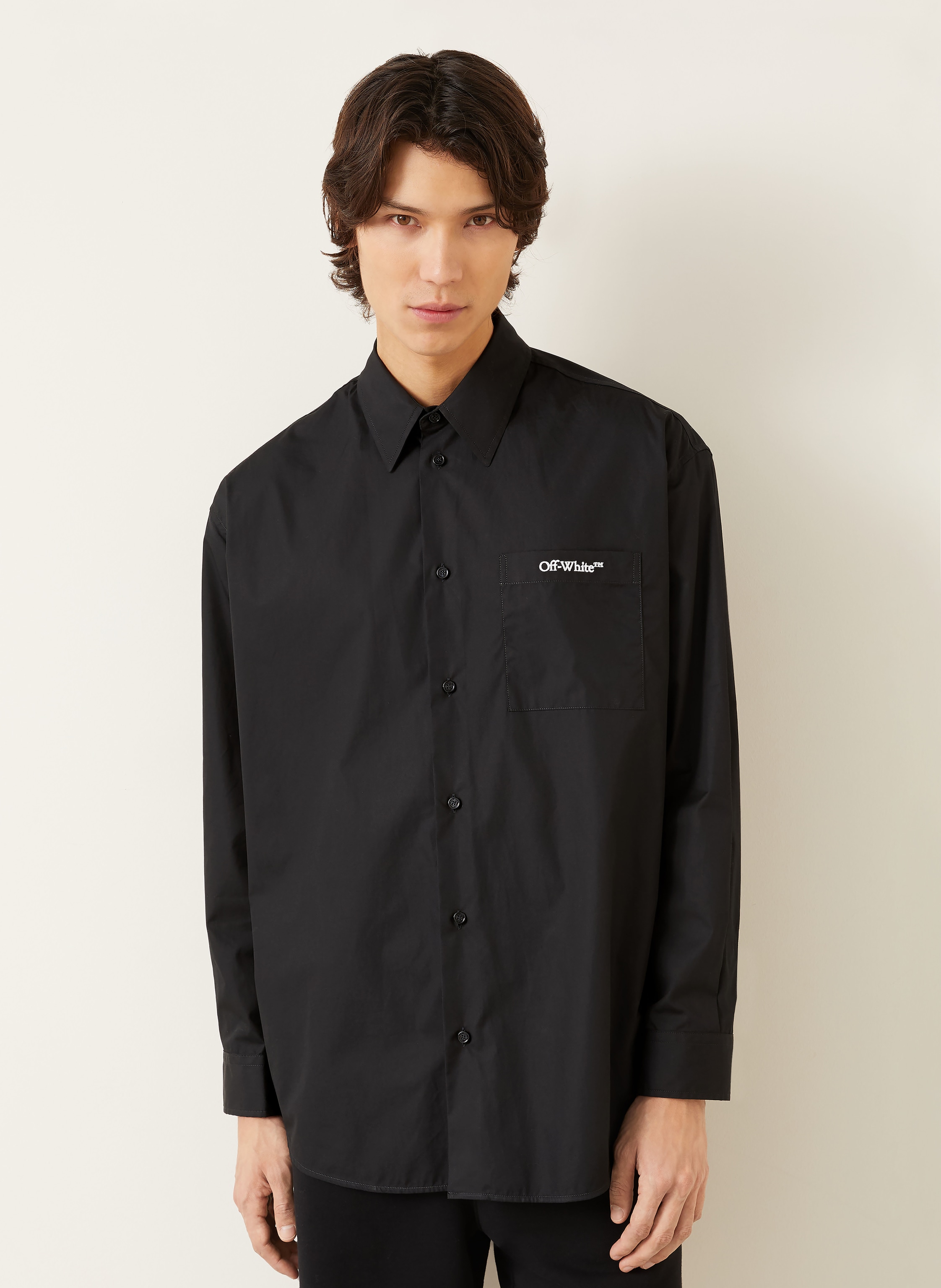 Thumbnail - Off-White Hemd Comfort Fit schwarz