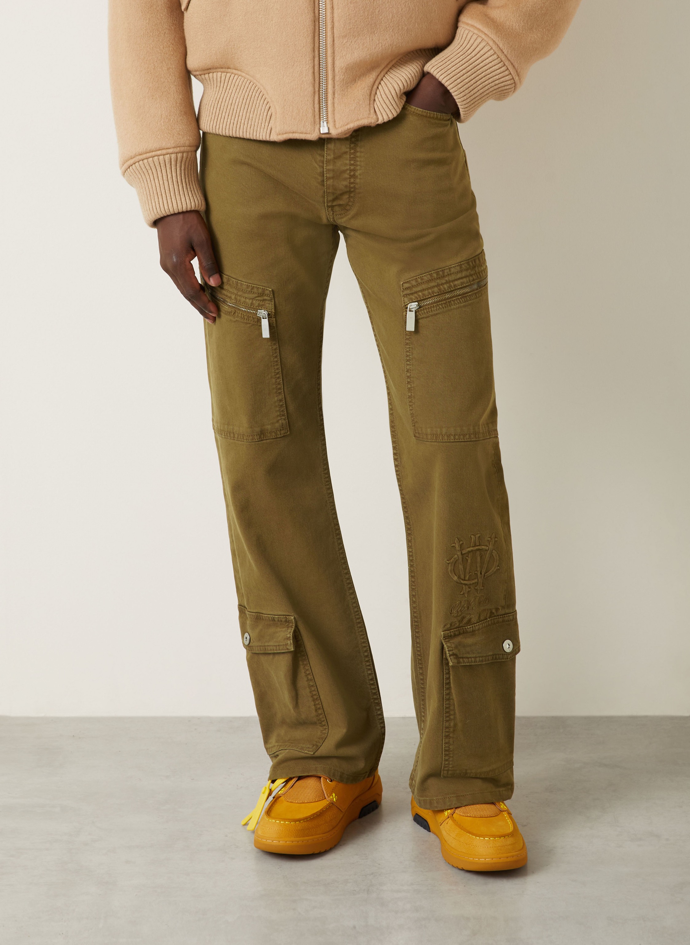 Thumbnail - Off-White Cargohose Gothic Regular Fit braun