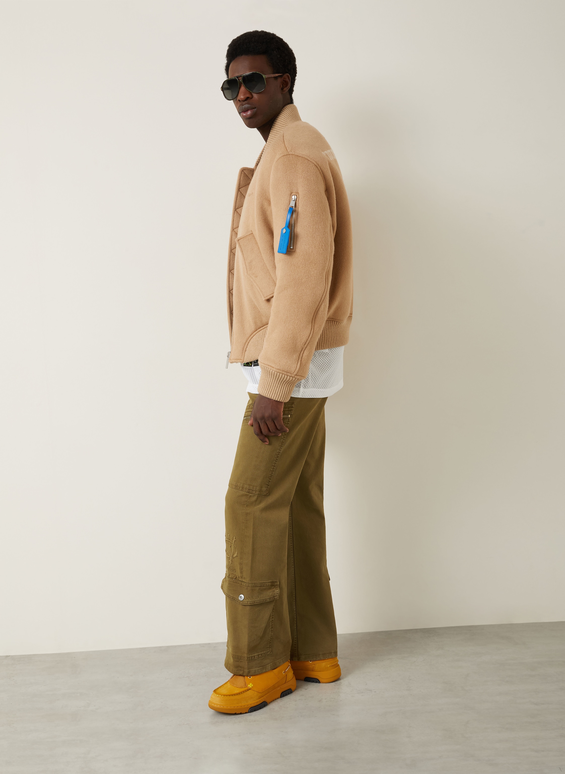 Thumbnail - Off-White Cargohose Gothic Regular Fit braun