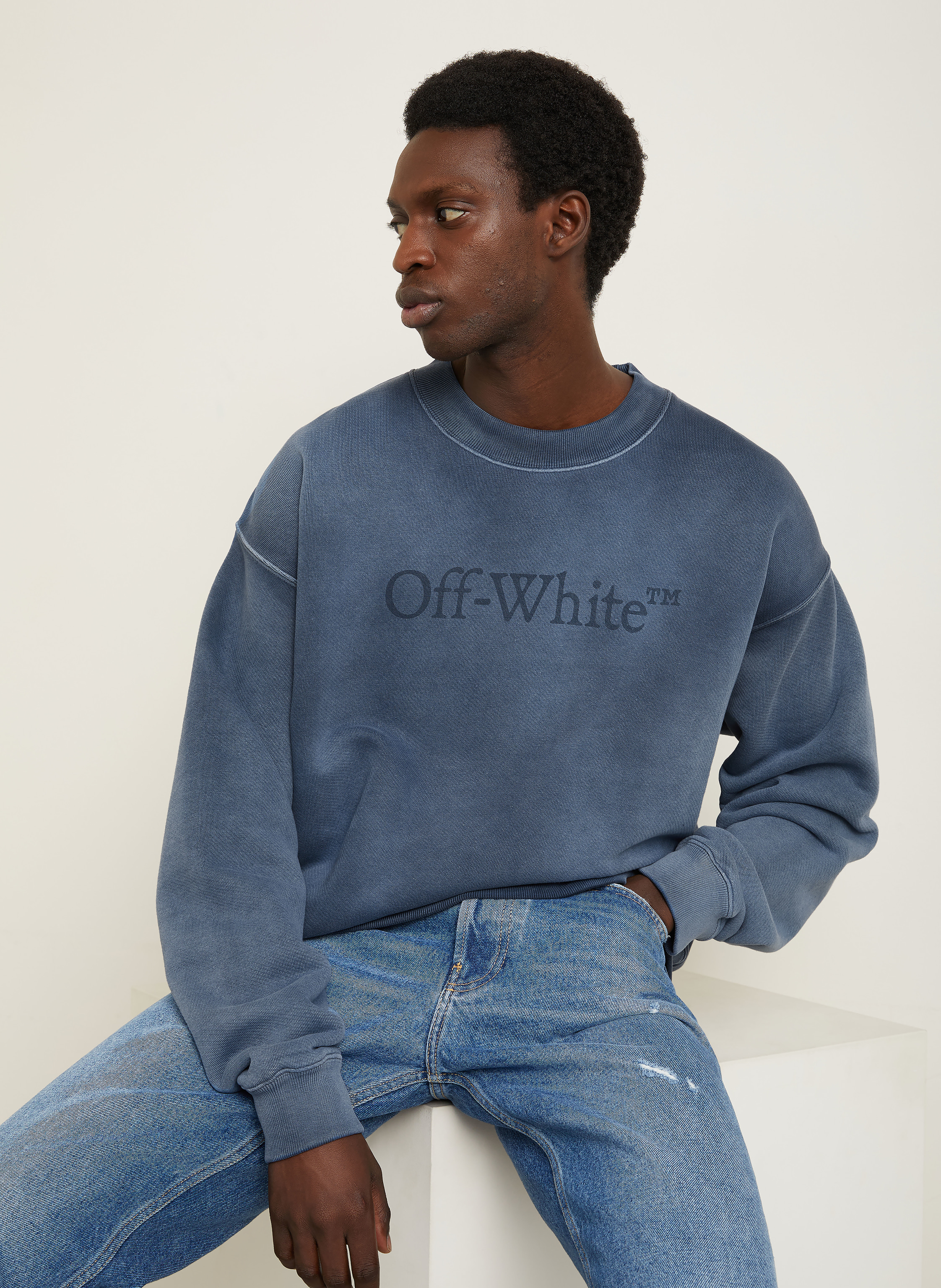 Thumbnail - Off-White Sweatshirt blau