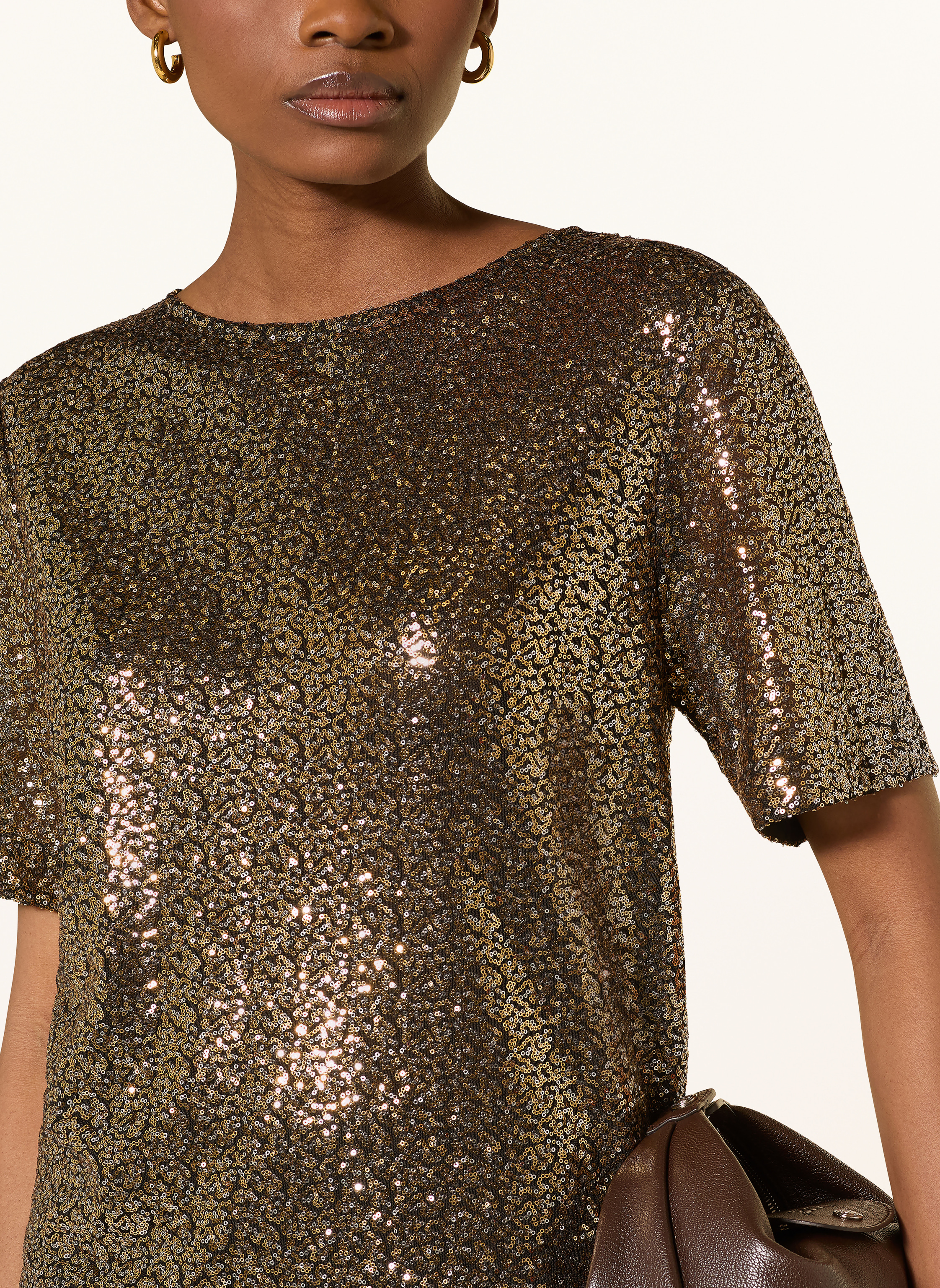 Thumbnail - Part Two Blusenshirt Viggipw Mit Pailletten gold